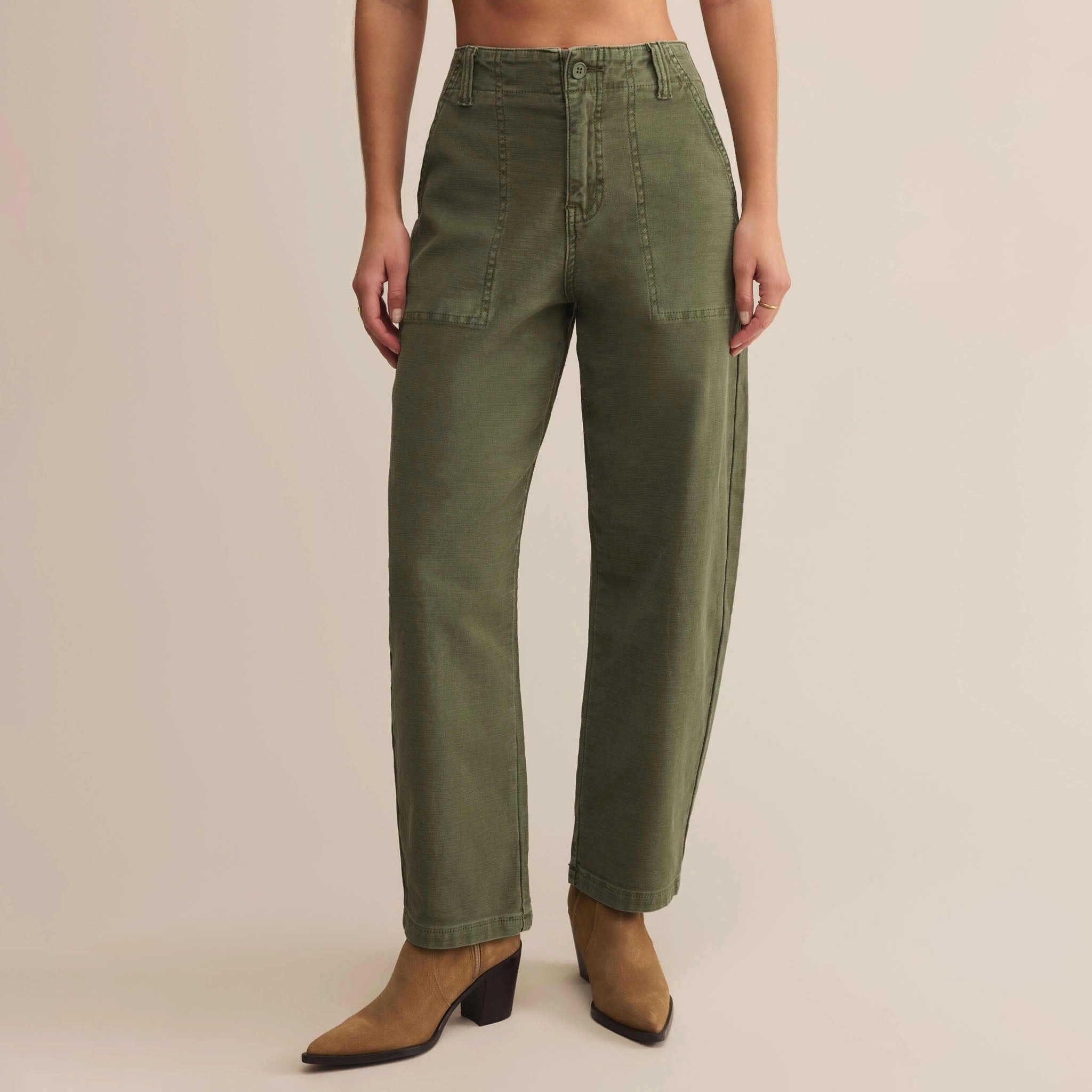Dynamic Fit Ultra Soft OLIVE TWILL PANTS