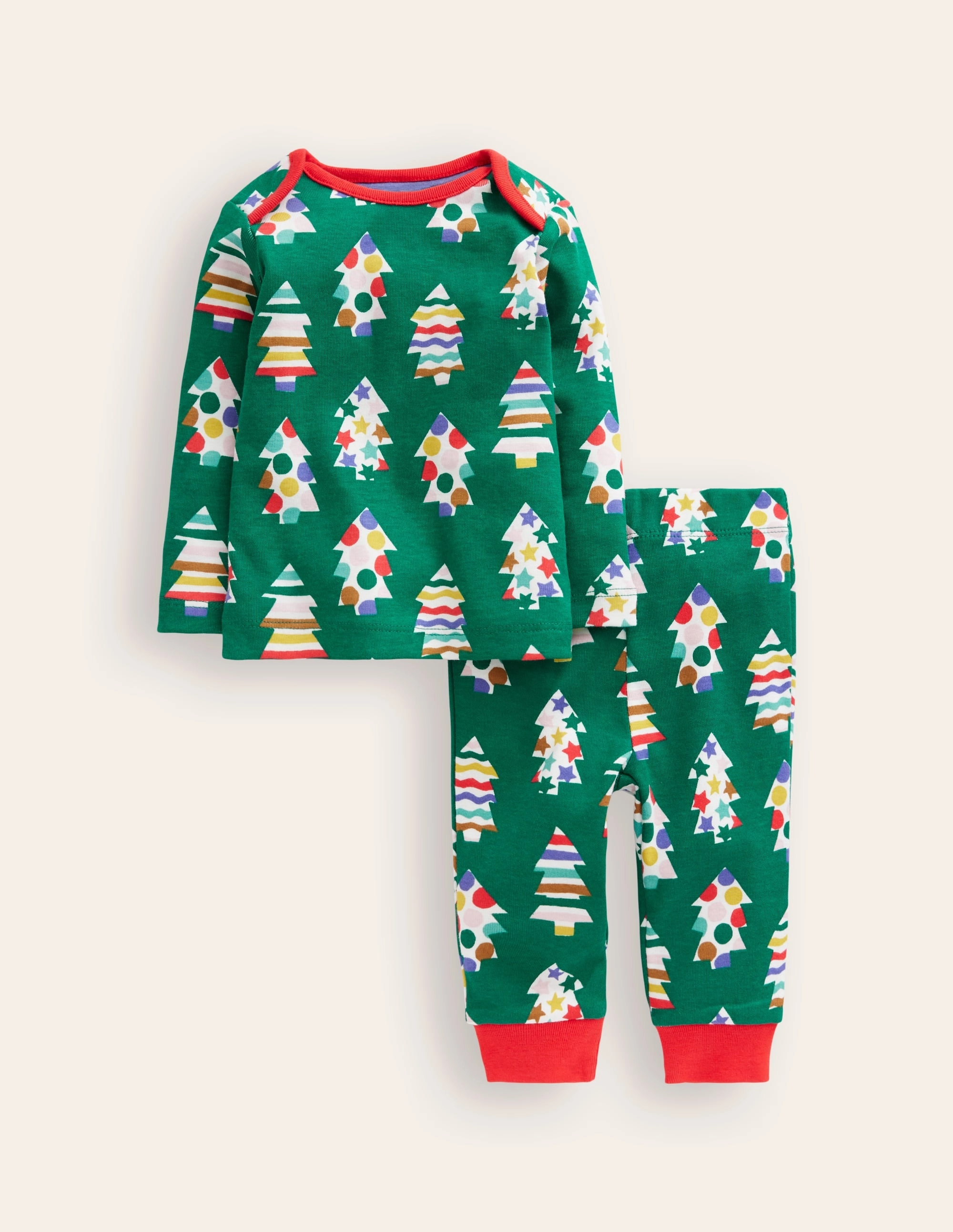 Snug Single Long John Pyjamas-Jewel Green Trees Gym Holiday Unique Couple