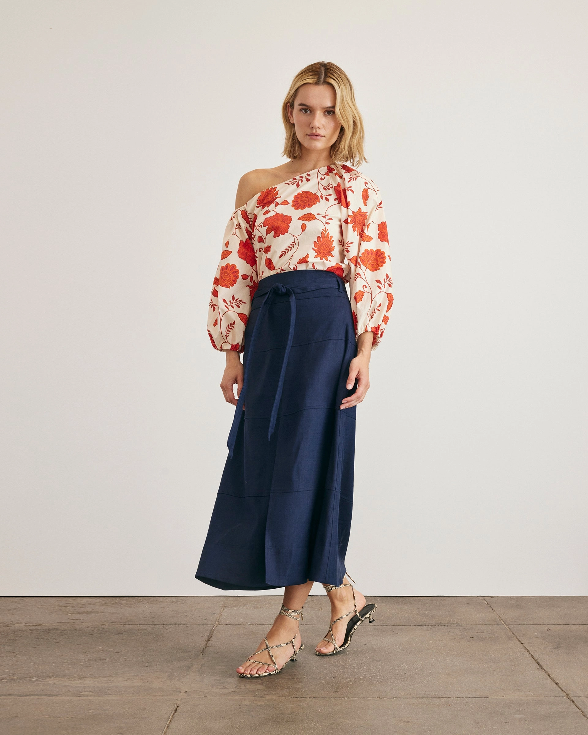 Tabitha Top Layered Ply Construction Rolled Hem Finish