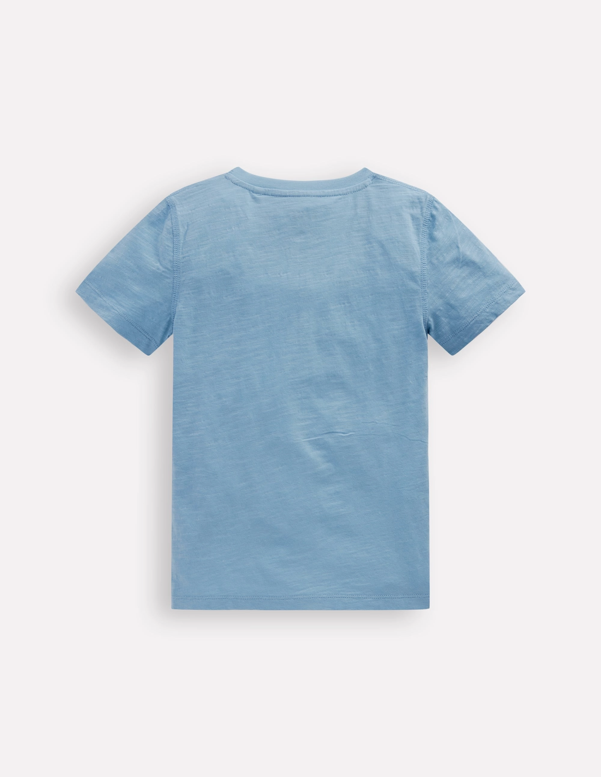 Short Sleeve Henley T-Shirt-Glacier Blue Adjustable Hem Toggles Fleece Pullover
