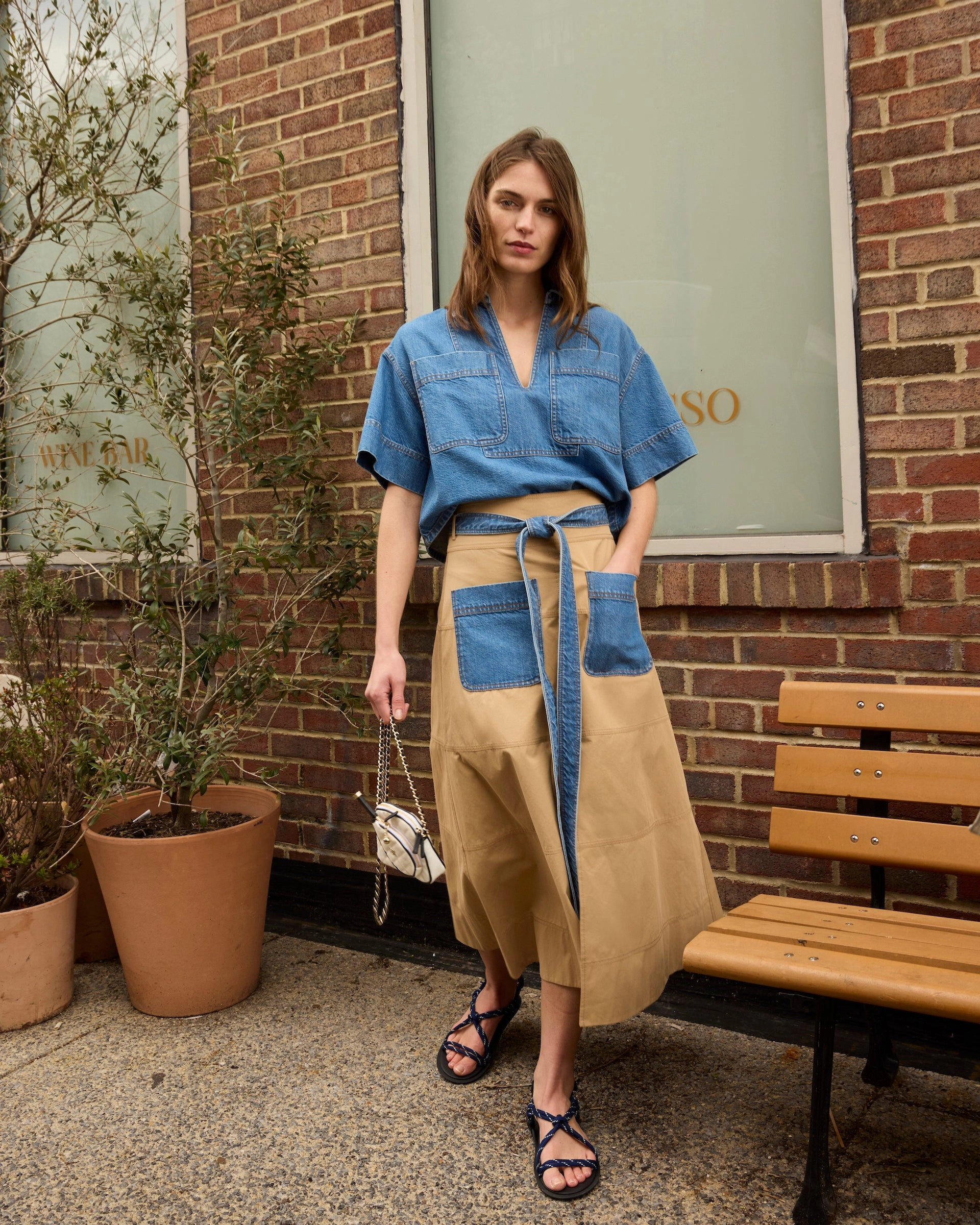 Quick Dry Technology Chic Style Jade Top