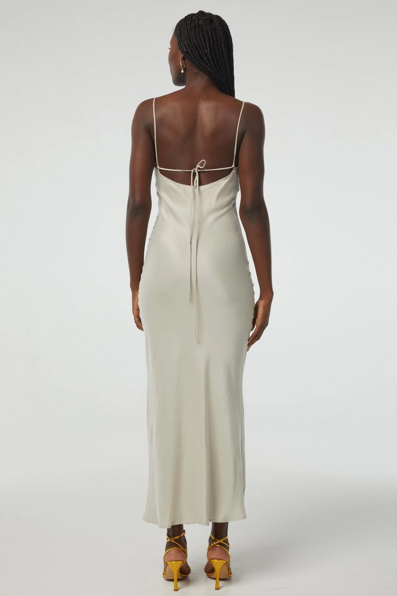 FLORENCE SLIP DRESS Retro Mood Stain-Guard-Finish