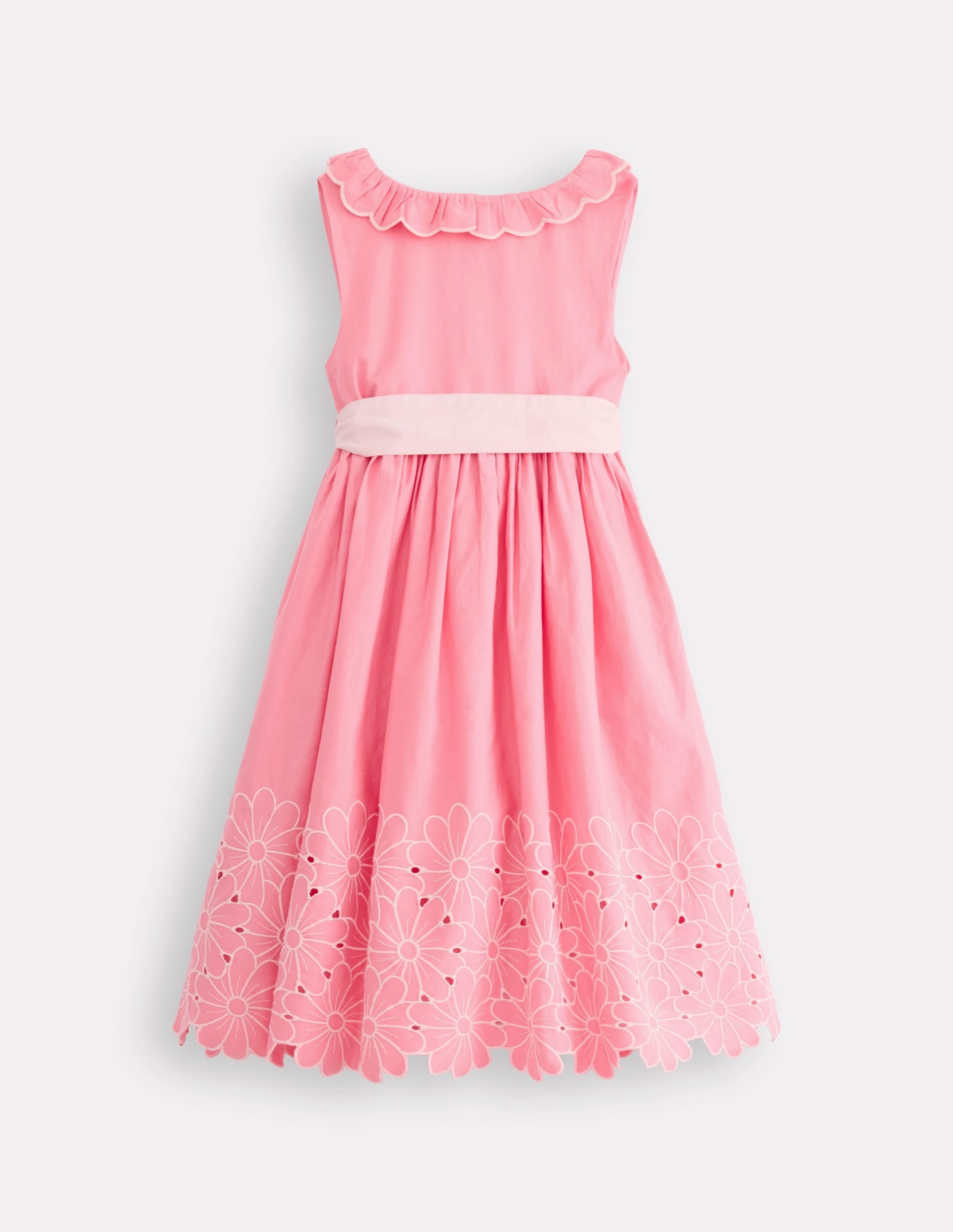 Flower Hem Occasion Dress-Salmon Pink Music-Concert