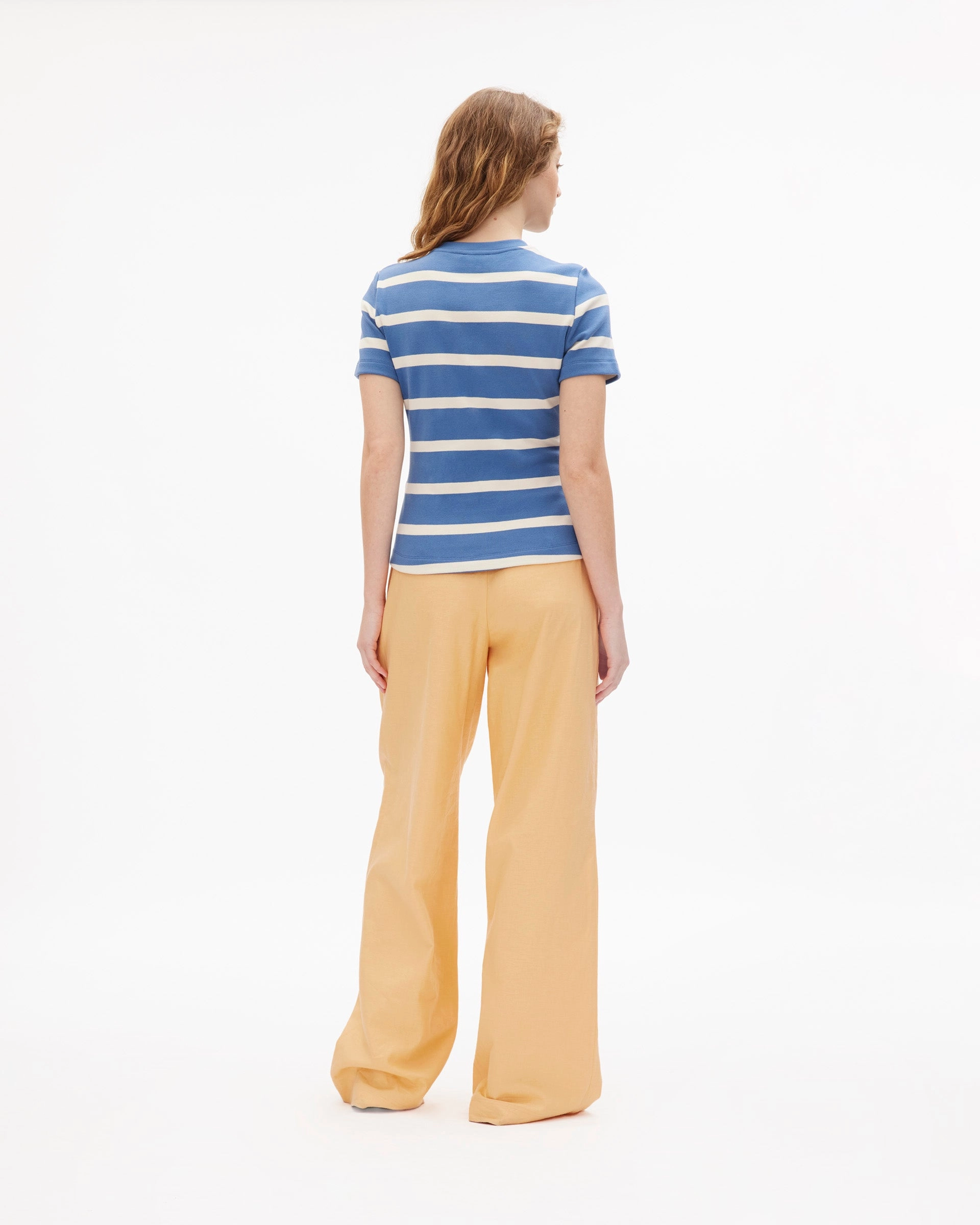 Short Sleeve Carlita Top SeamlessConstruction Flatlock Seam Technique