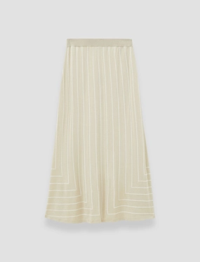 quick dry Geometric Jacquard Silk Blend Skirt