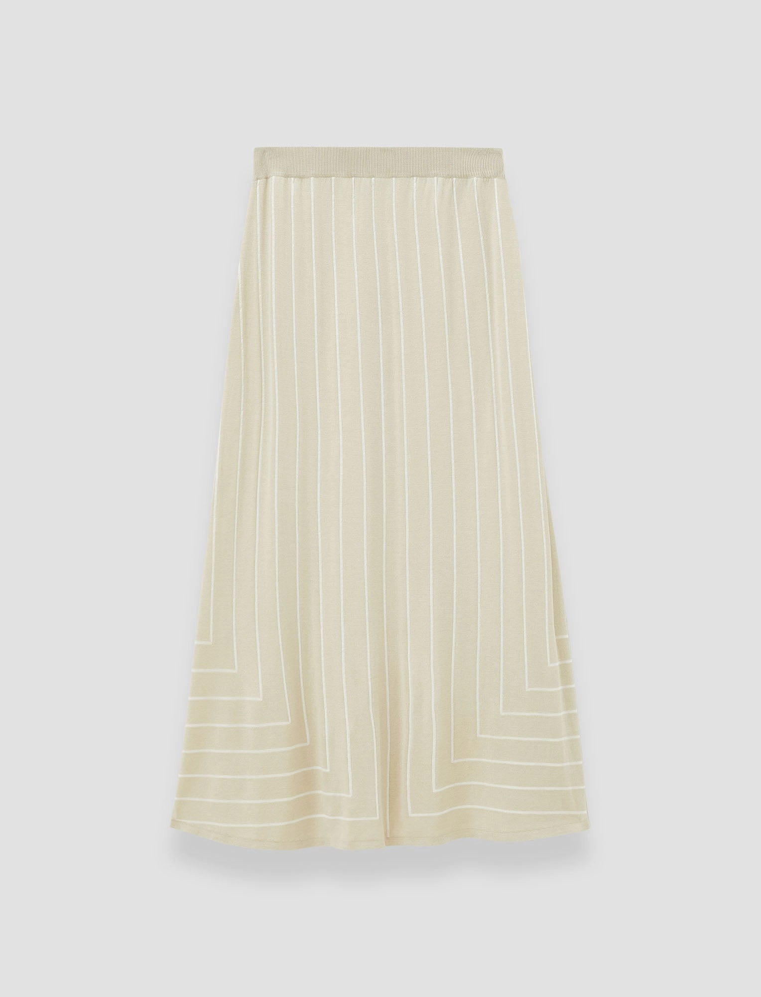Geometric Jacquard Silk Blend Skirt Timeless Wear