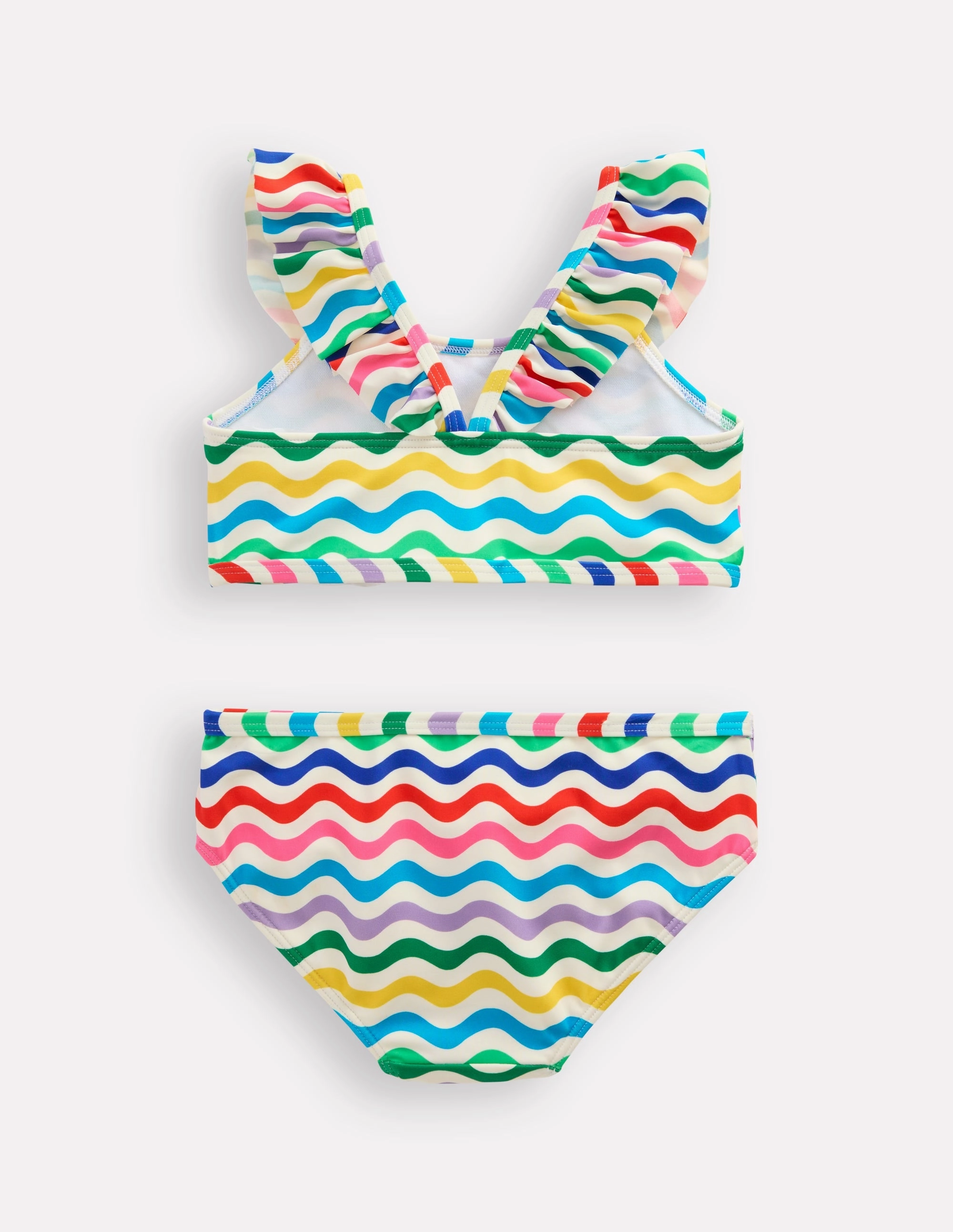 Frill Strap Bikini-Multi Wave Holiday Getaway