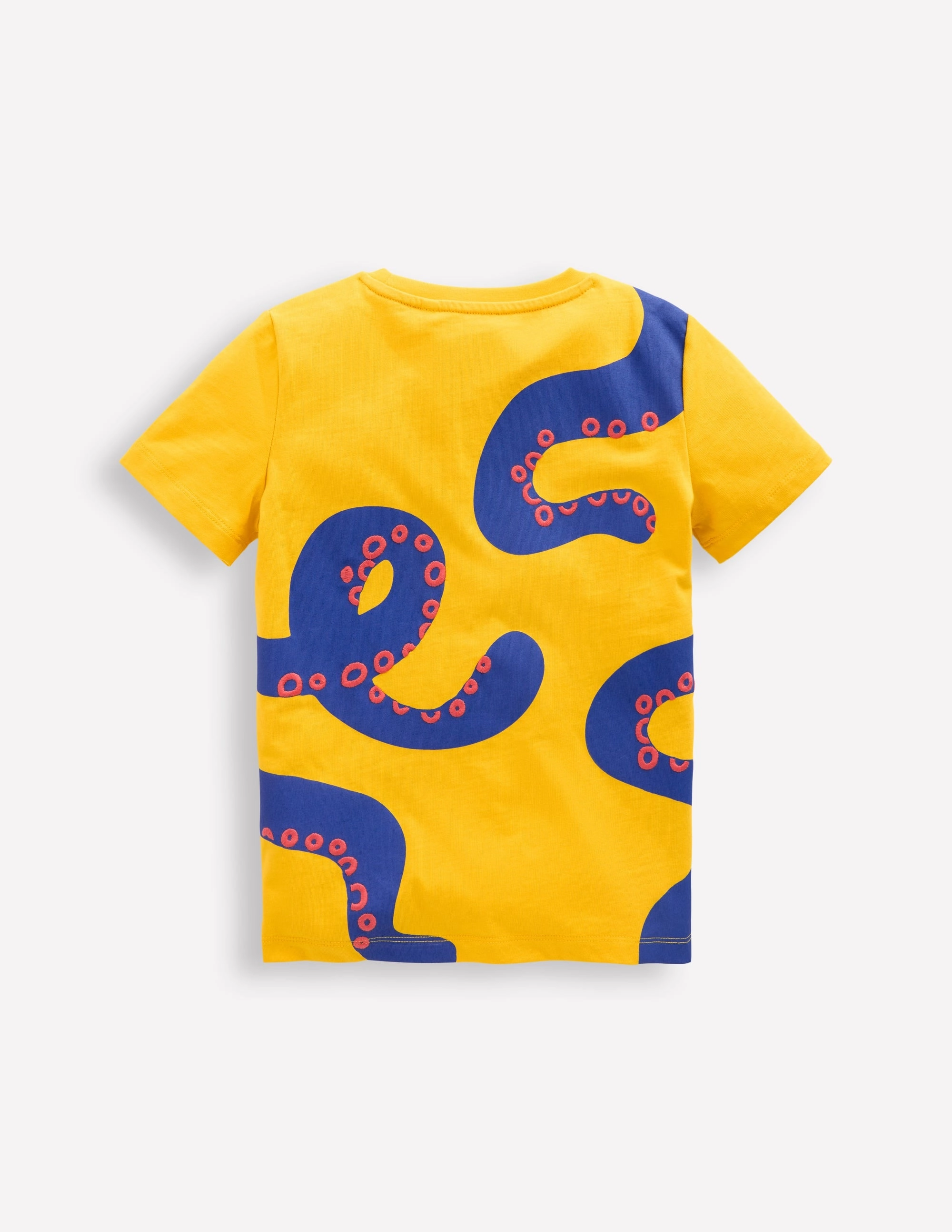 Stretch Blouse Fun Graphic T-shirt-Pineapple Yellow Octopus