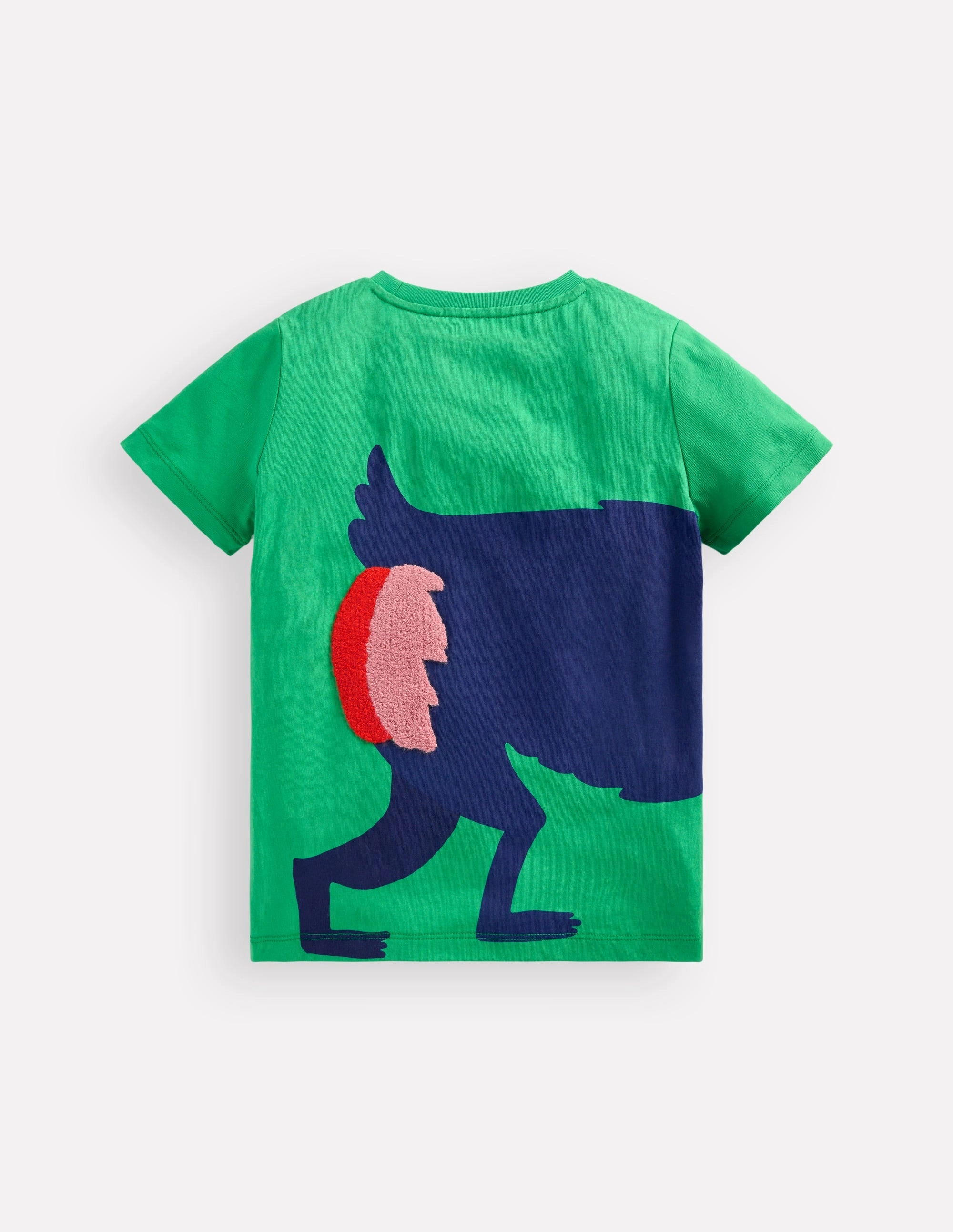 Fun Graphic T-shirt-Sapling Green Baboon Reinforced Seams
