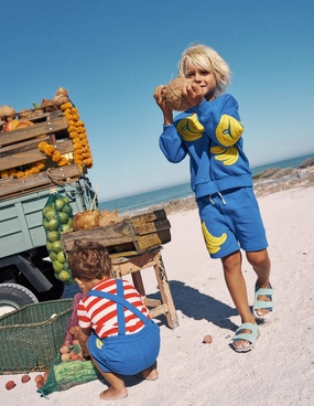 Fun Sweatshorts-Surf the Web Banana Chill Comfort Design