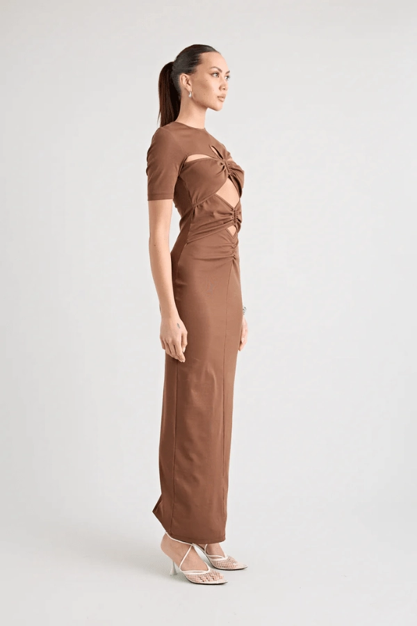 Florence Dress Chocolate Outdoor Style Chic Look