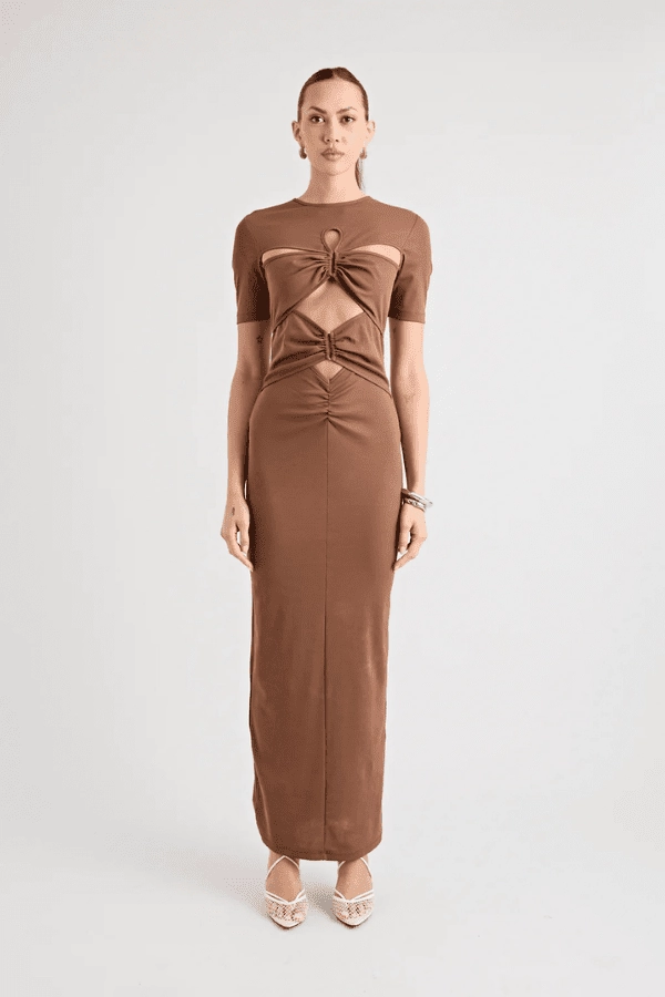 Vibrant Wear Florence Dress Chocolate