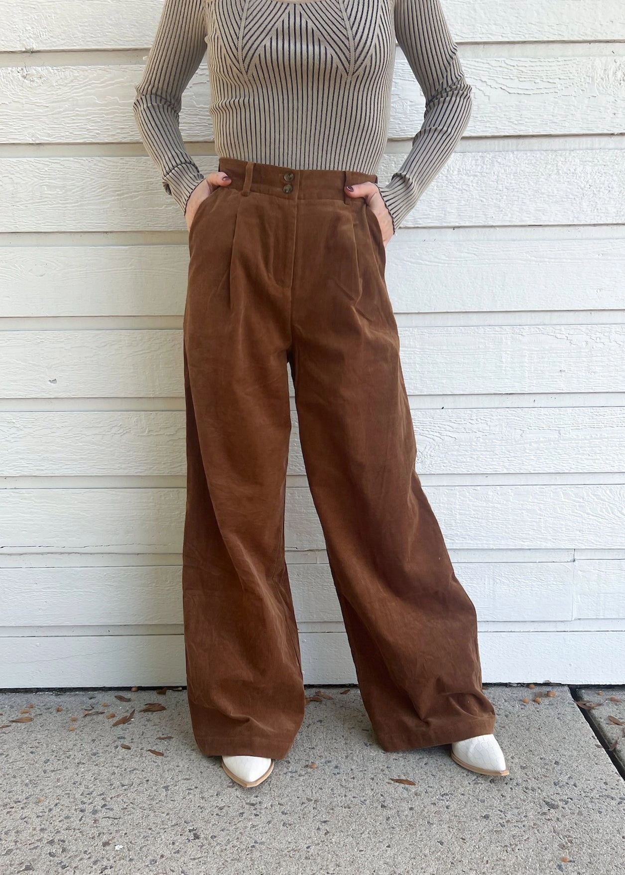 AMY CORDUROY PANTS Tough Style ThermalInsulation