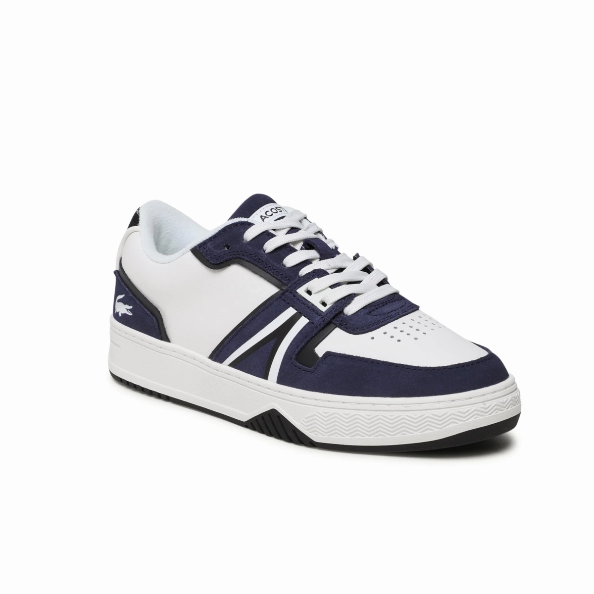 Energy Return Technology LACOSTE 7-45SMA0036042 L001 123 MN'S (Medium) White/Navy Leather & Synthetic Lifestyle Shoes