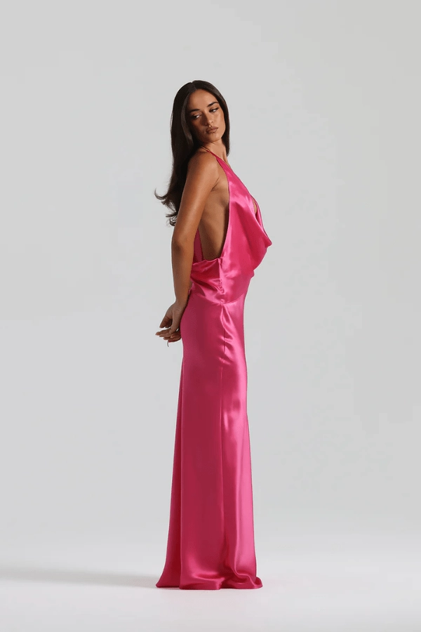Cotton Skin Art-Gallery Gabi Gown Neon Pink