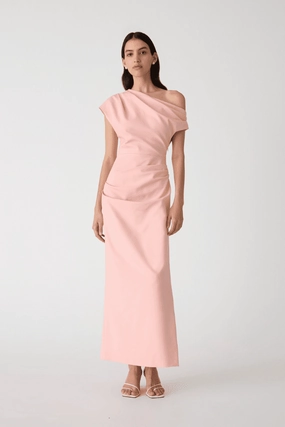 Gia Midi Dress Rose Quartz Pink Tailored Mood