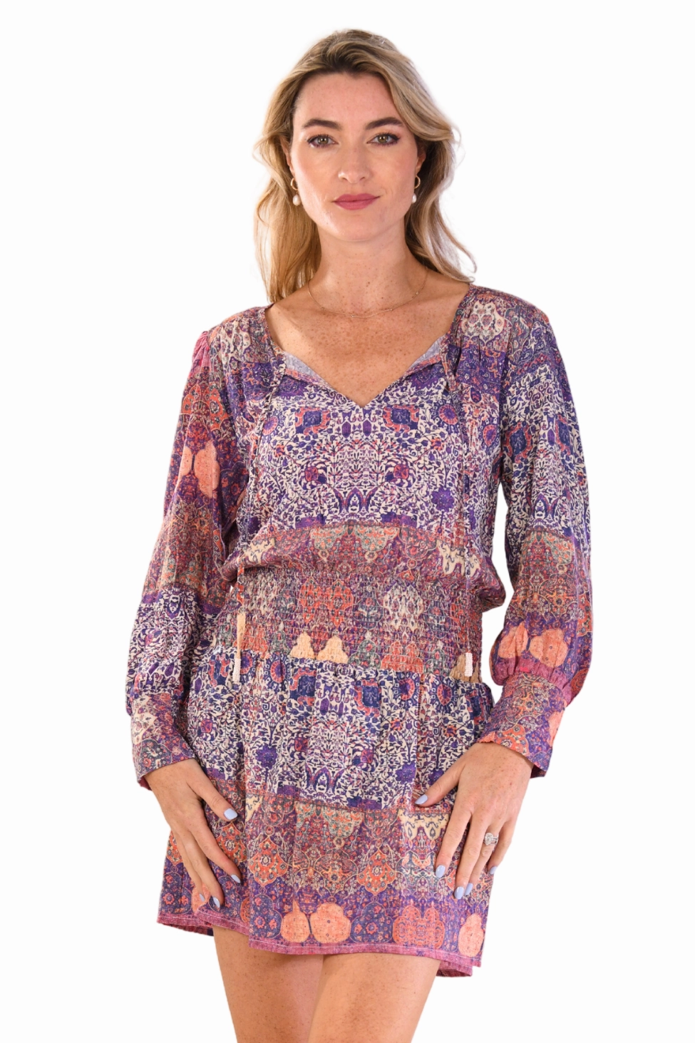 Ginny Dress / Stained Glass Plum Stylish Look