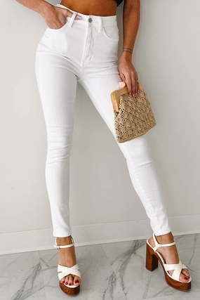 Giovanni High Rise Judy Blue Skinny Jeans (White) OdorResistantFinish Trendy Vibe