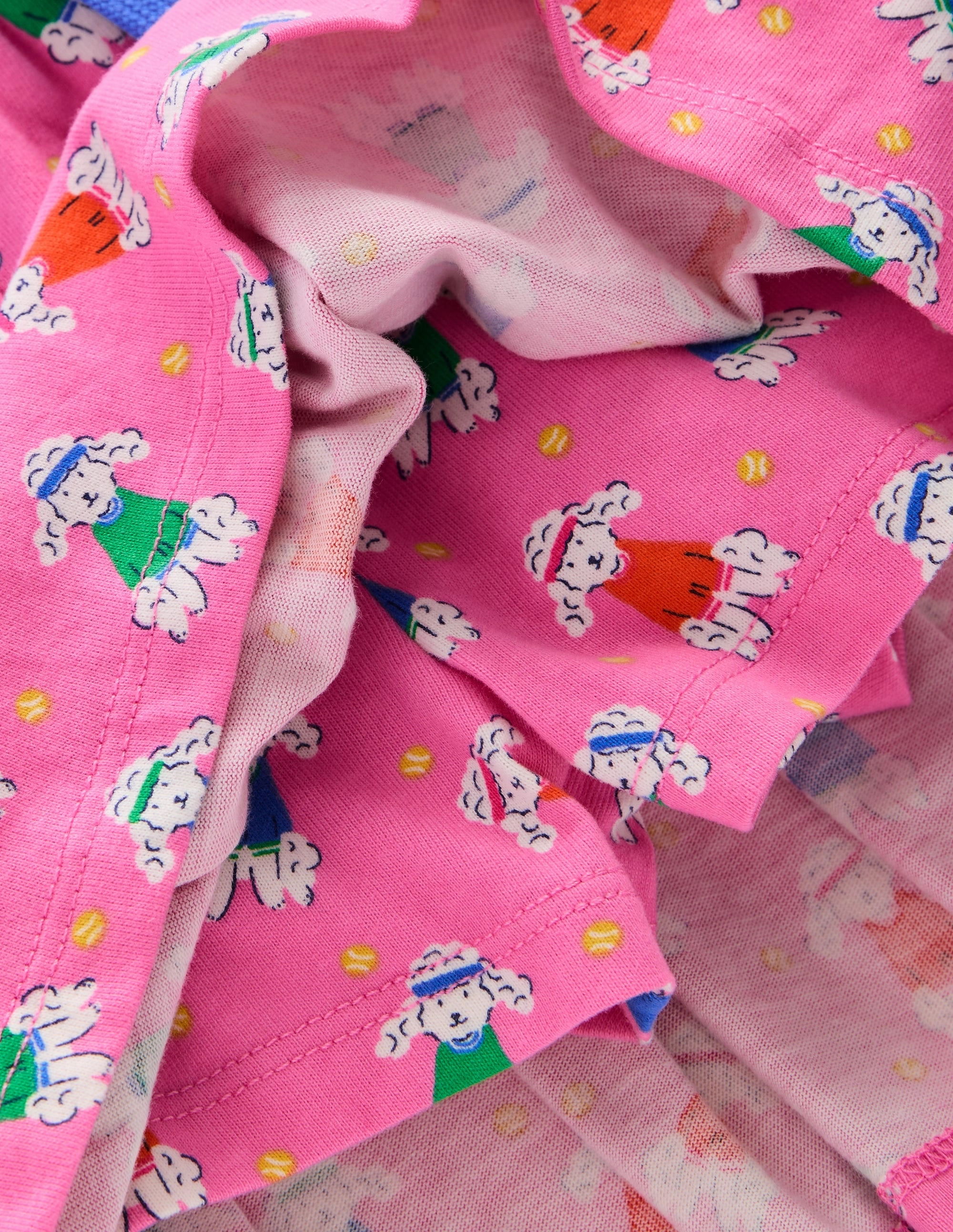 Pleated Jersey Skort-Cosmos Pink Sporty Poodle Limited Edition Comfort Wear