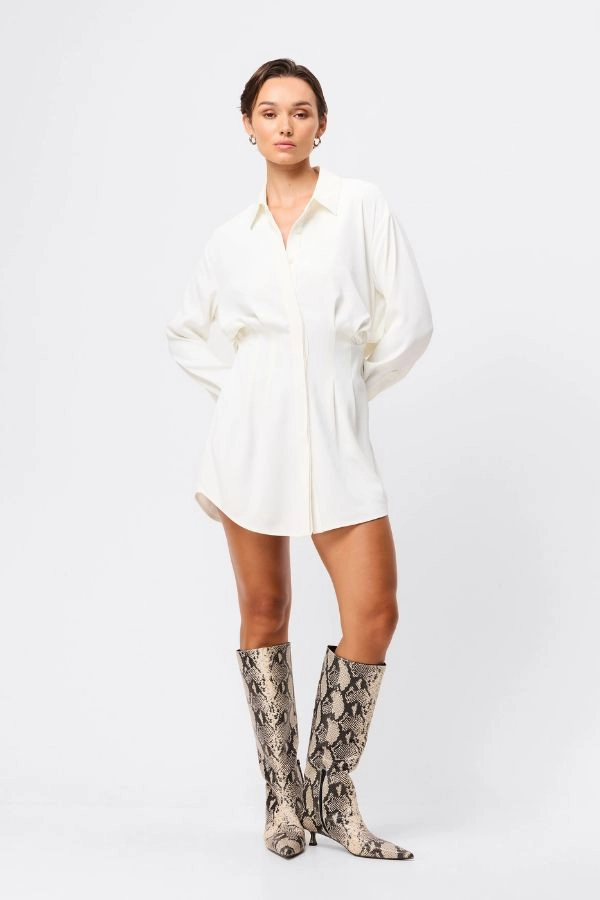Good Intentions Mini Dress White Modern Appearance