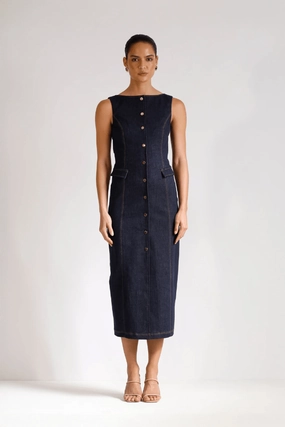 Good Vibes Midi Indigo Casual Pick Travel Style