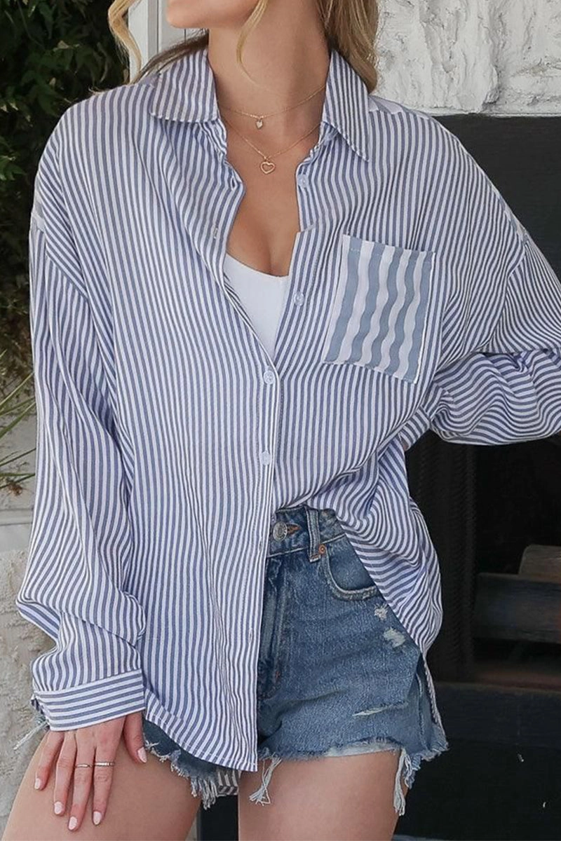 CONTRAST YOKE DETAILED BUTTON DOWN RAYON SHIRTS Comfortable Look