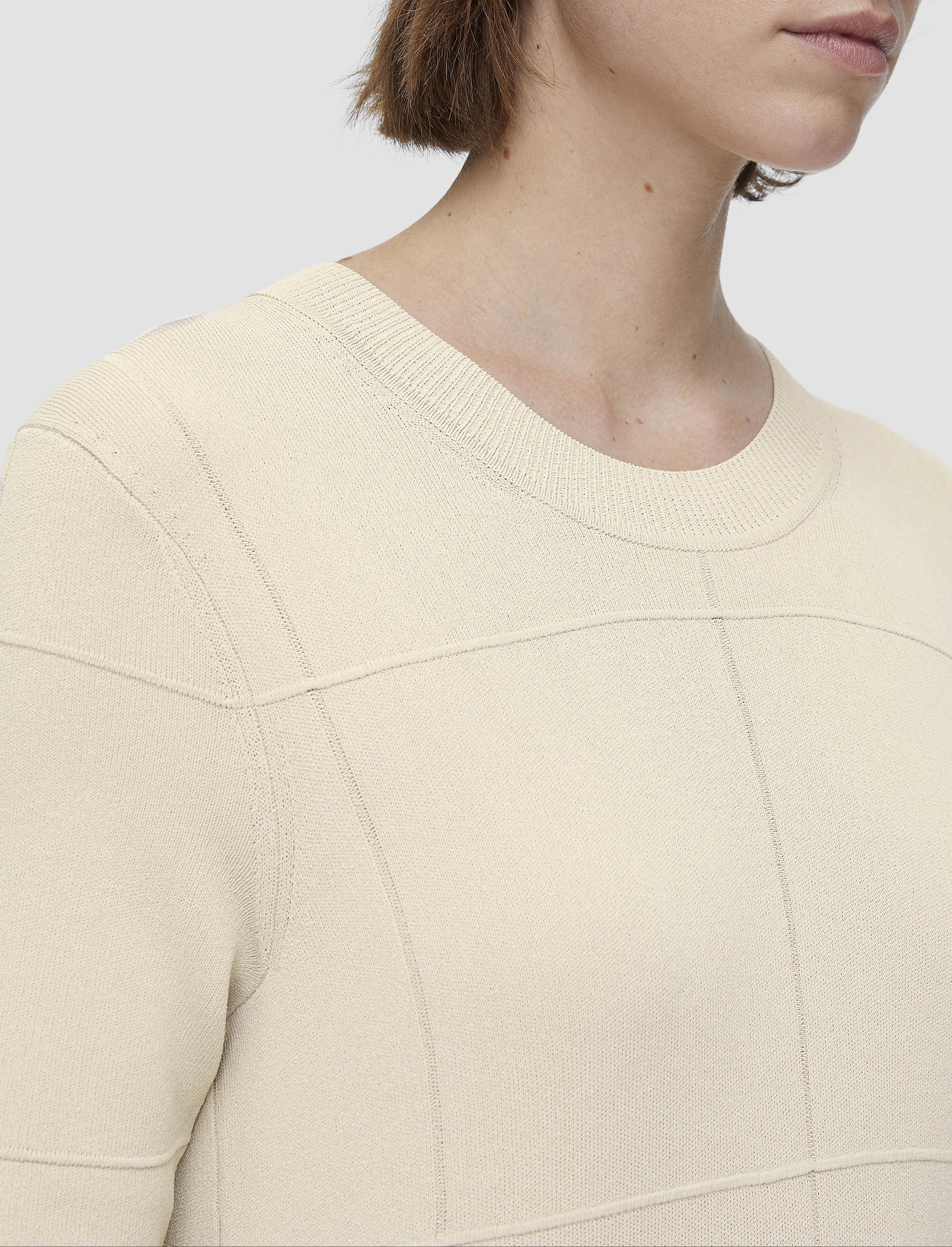 Grid Viscose Knitted Dress Church Proper BiasCutSilhouette