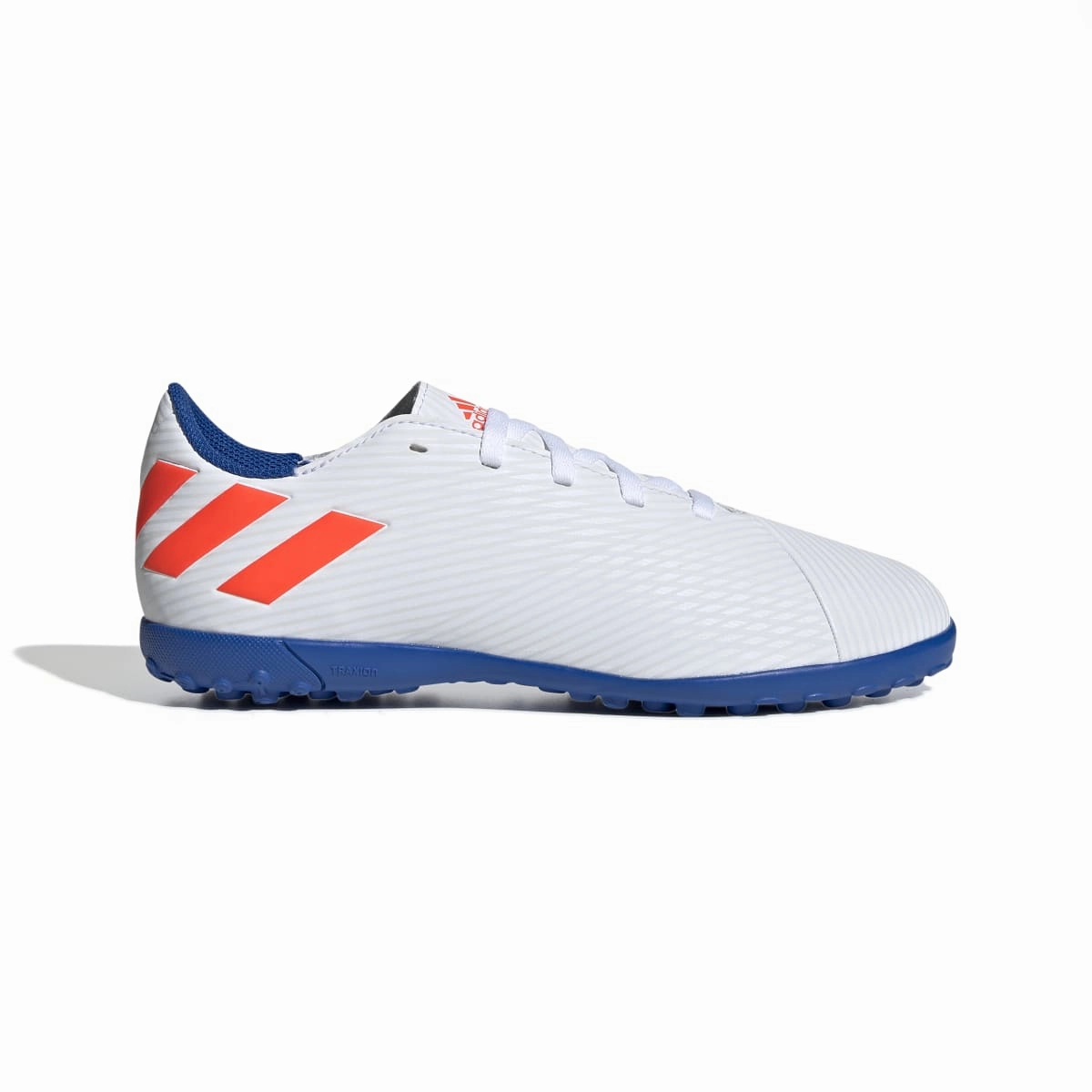 Arch support ADIDAS F99929 NEMEZIZ MESSI 19.4 TF KID'S (Medium) White/Red/Blue Synthetic Soccer Shoes
