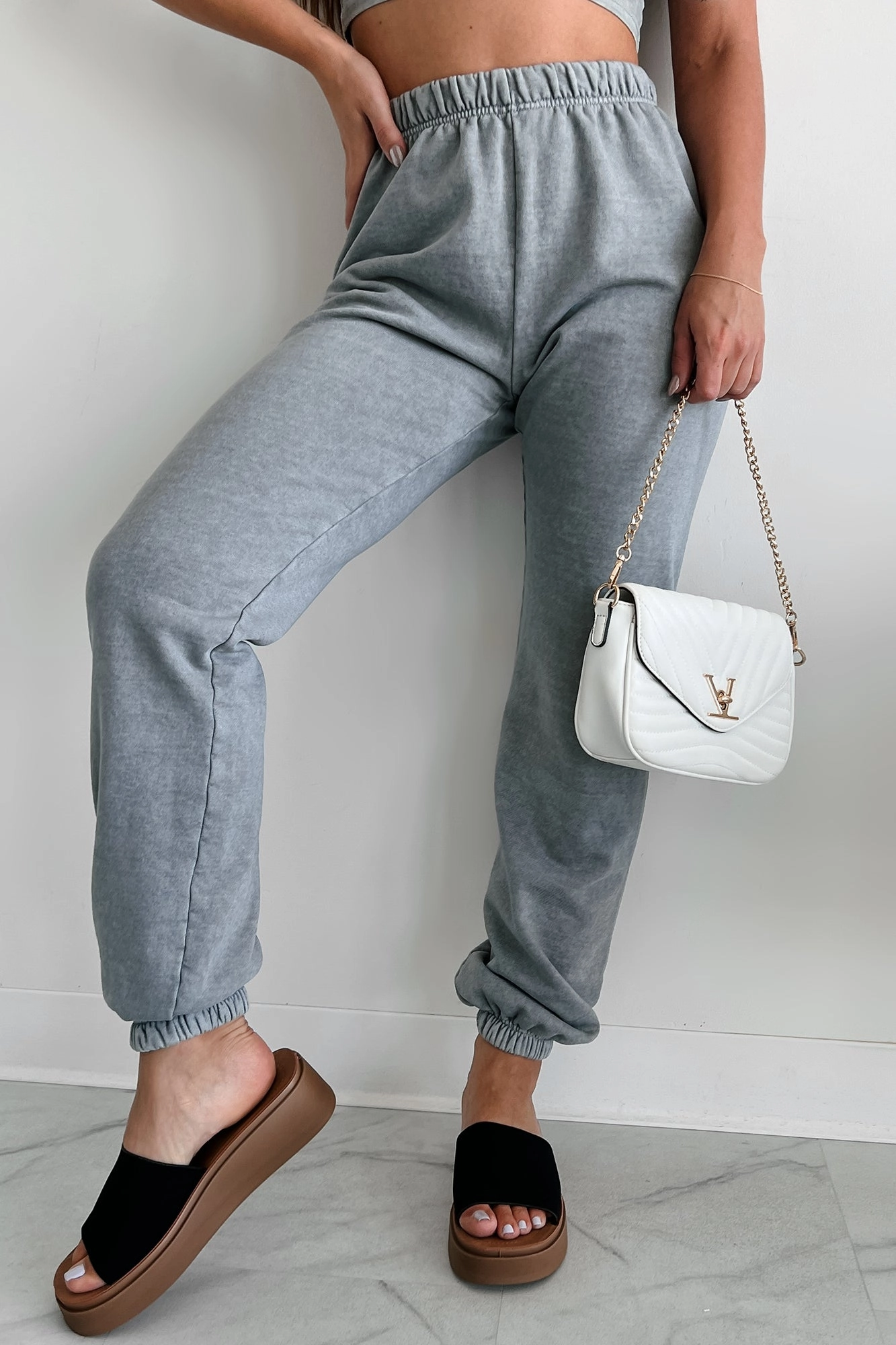 Grover Jogger Sweatpants (Grey) Non Irritating Embroidered Detail