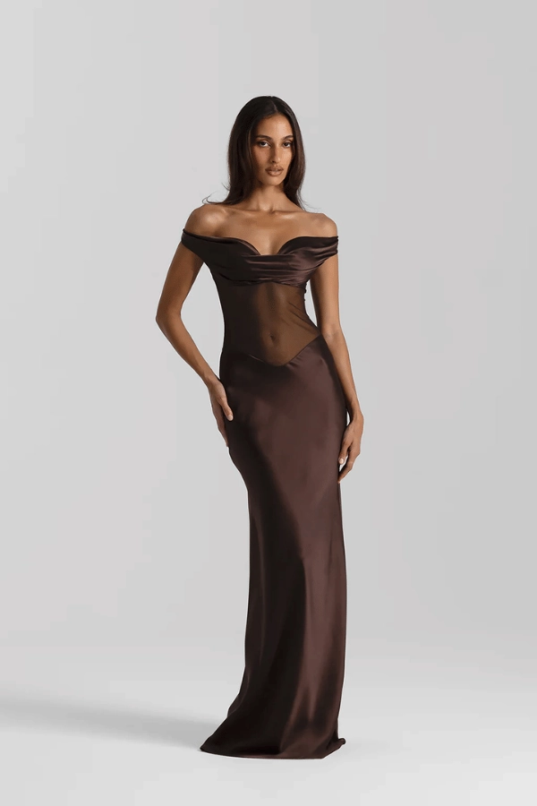 Gwyneth Gown Espresso Polished Motion