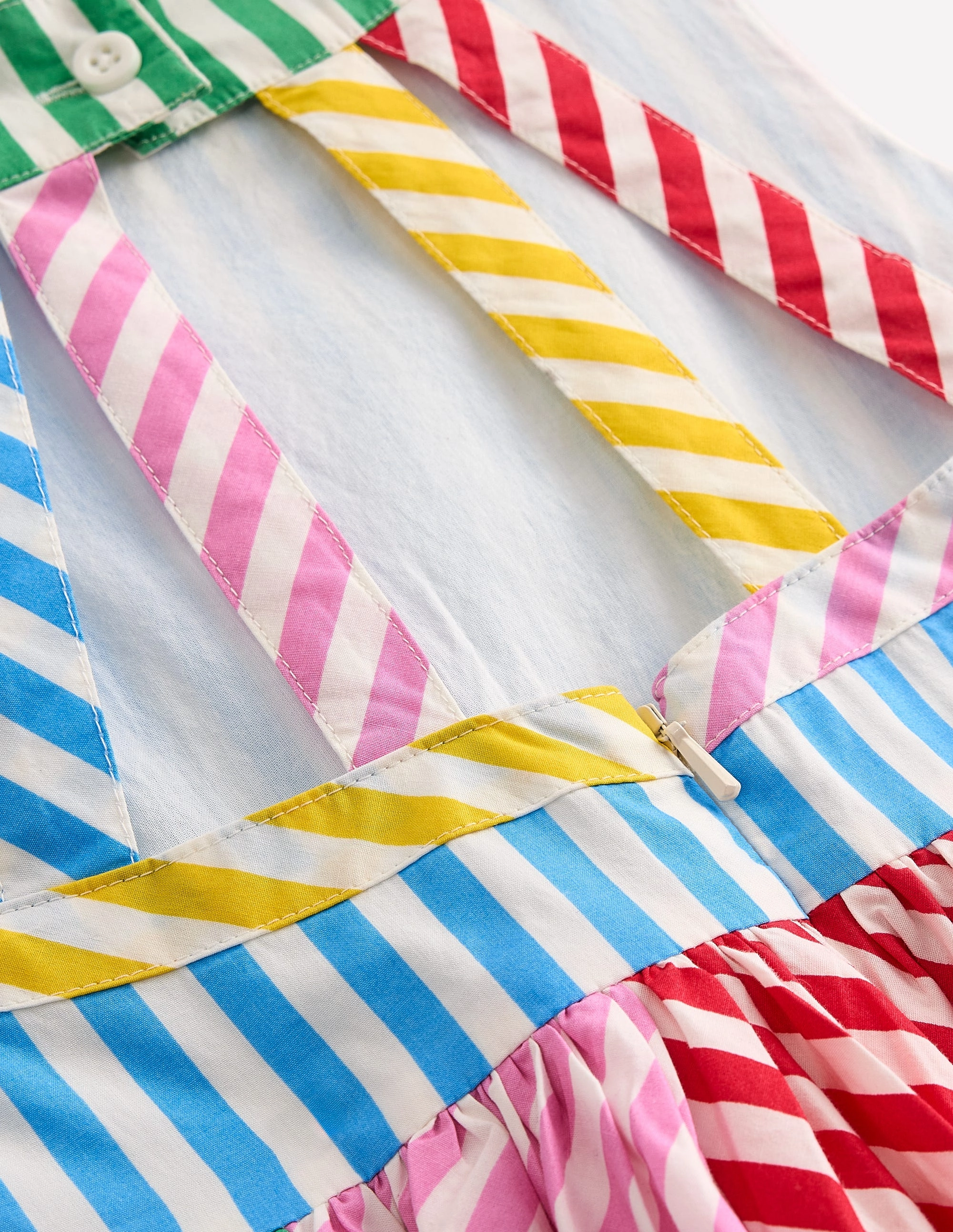 Baby-Shower Fashion Look Harlow Back Detail Dress-Hotchpotch Multi Stripe