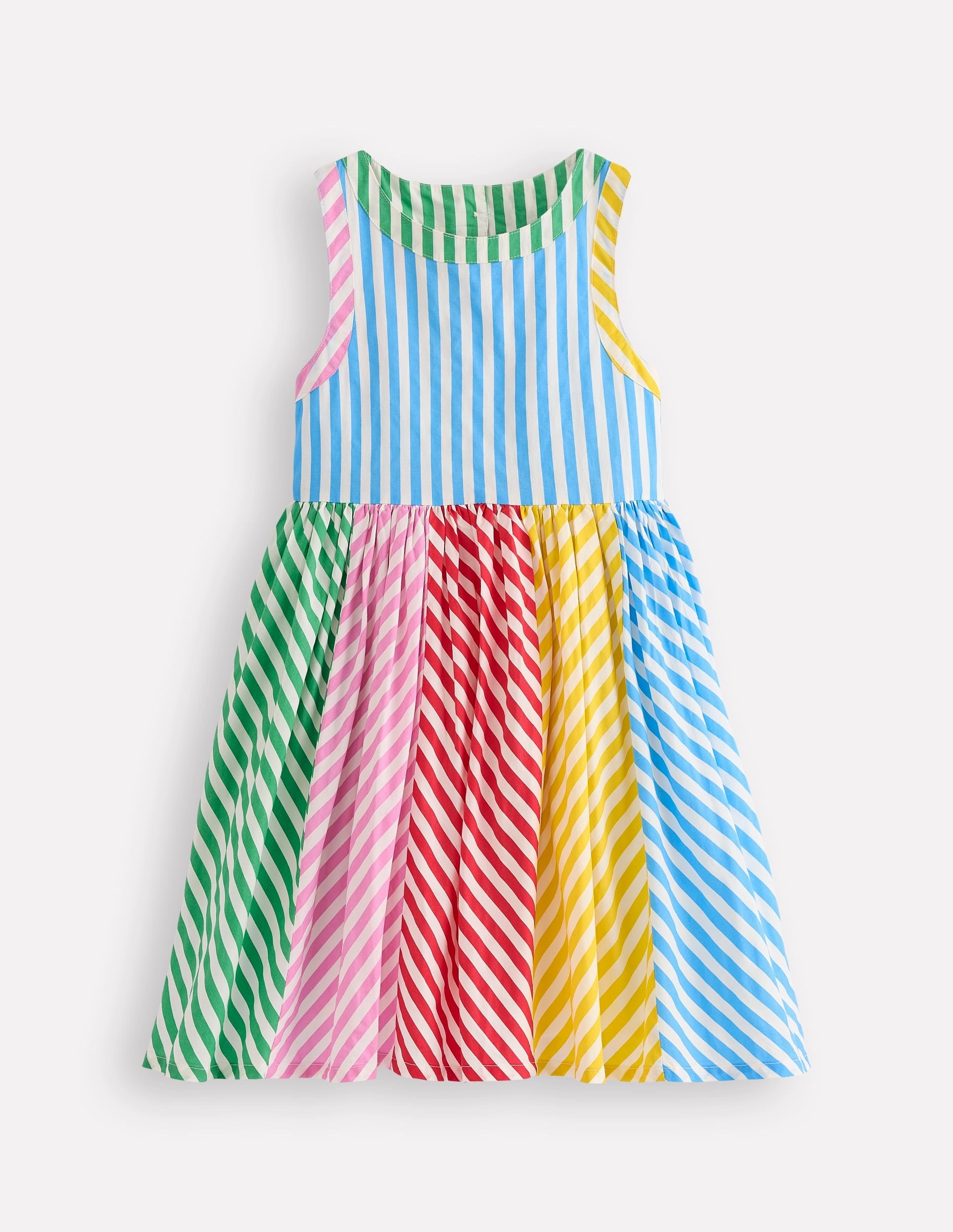 Harlow Back Detail Dress-Hotchpotch Multi Stripe City Rhythm