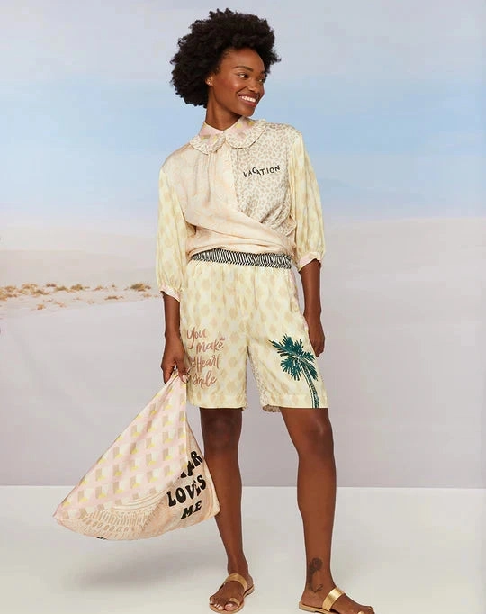 Durable Interlock Stitch Eco Friendly Dye Harper Blouse Vacation