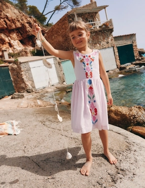 Relaxed and Elegant Versatile occasion dress Harper Cross-Back Dress-Pink Mermaid