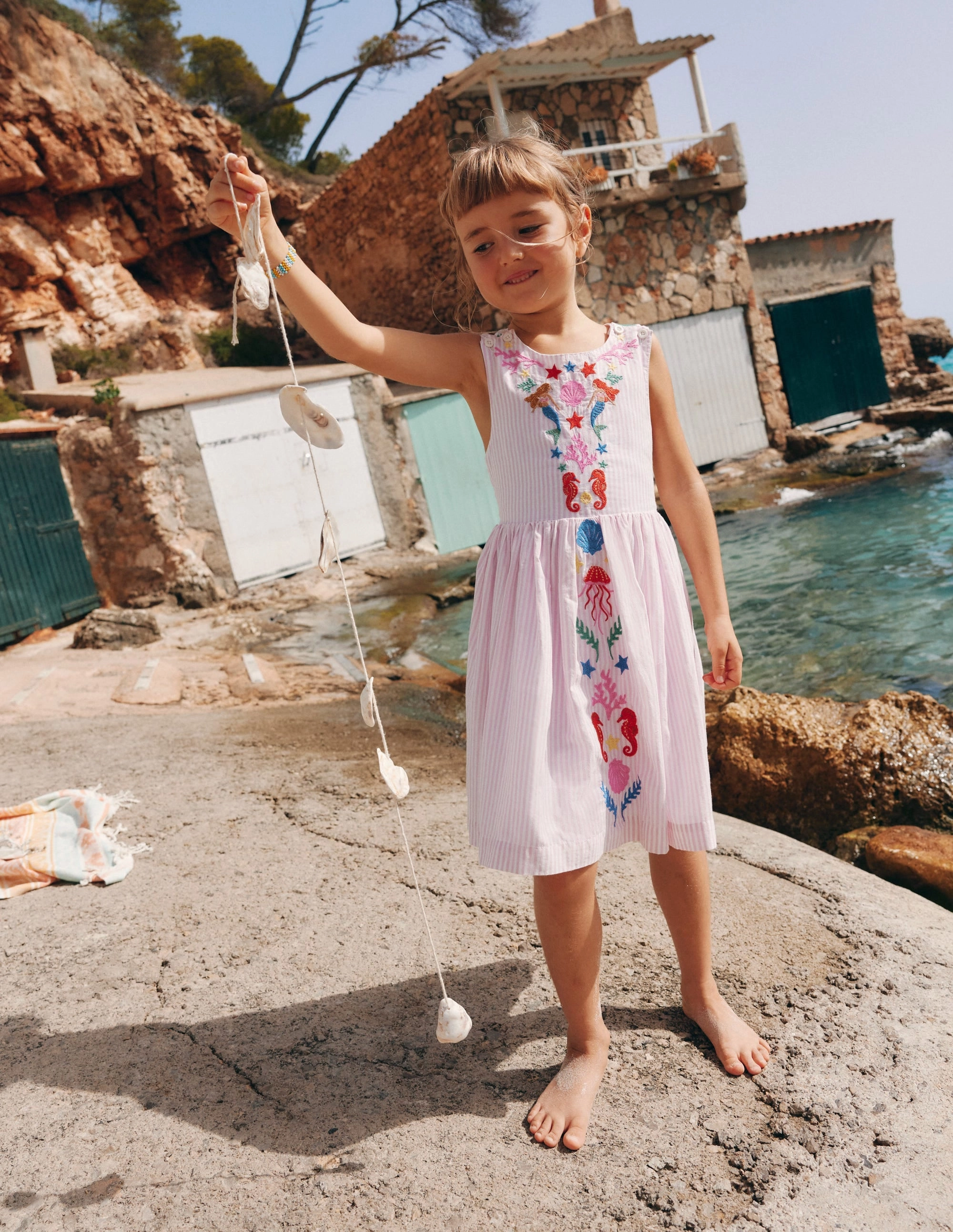 Relaxed and Elegant Versatile occasion dress Harper Cross-Back Dress-Pink Mermaid