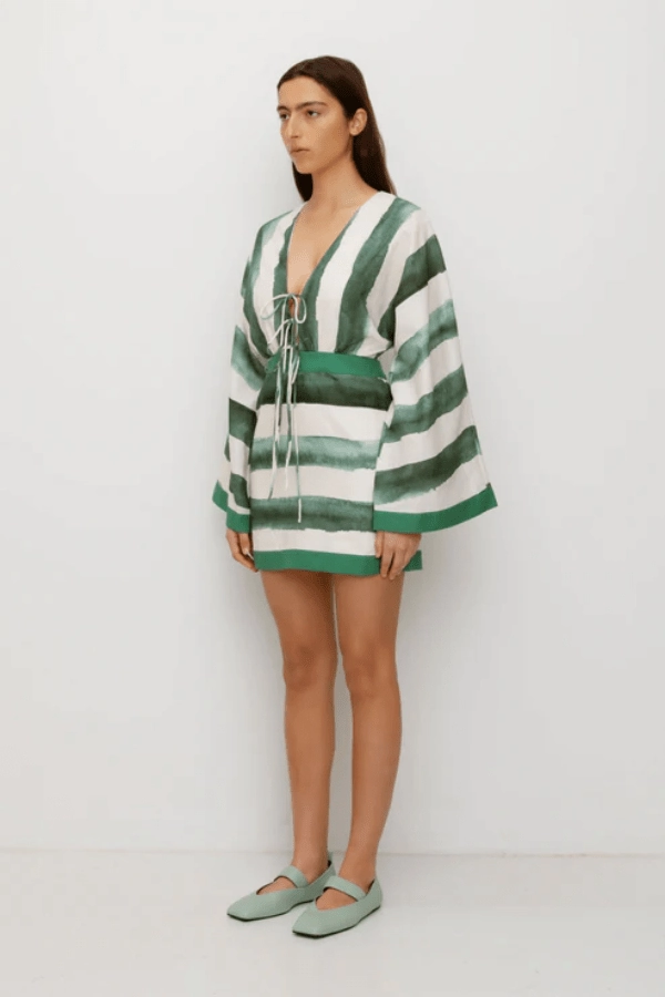 Fluid Shape Whimsical Mood Havana Mini Dress