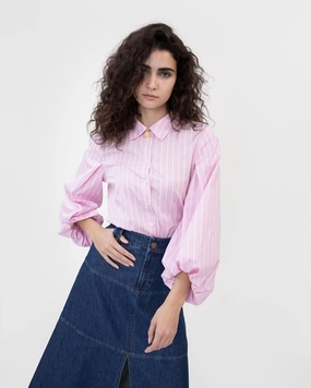 Marina Stripe Top Sun Protection Fabric