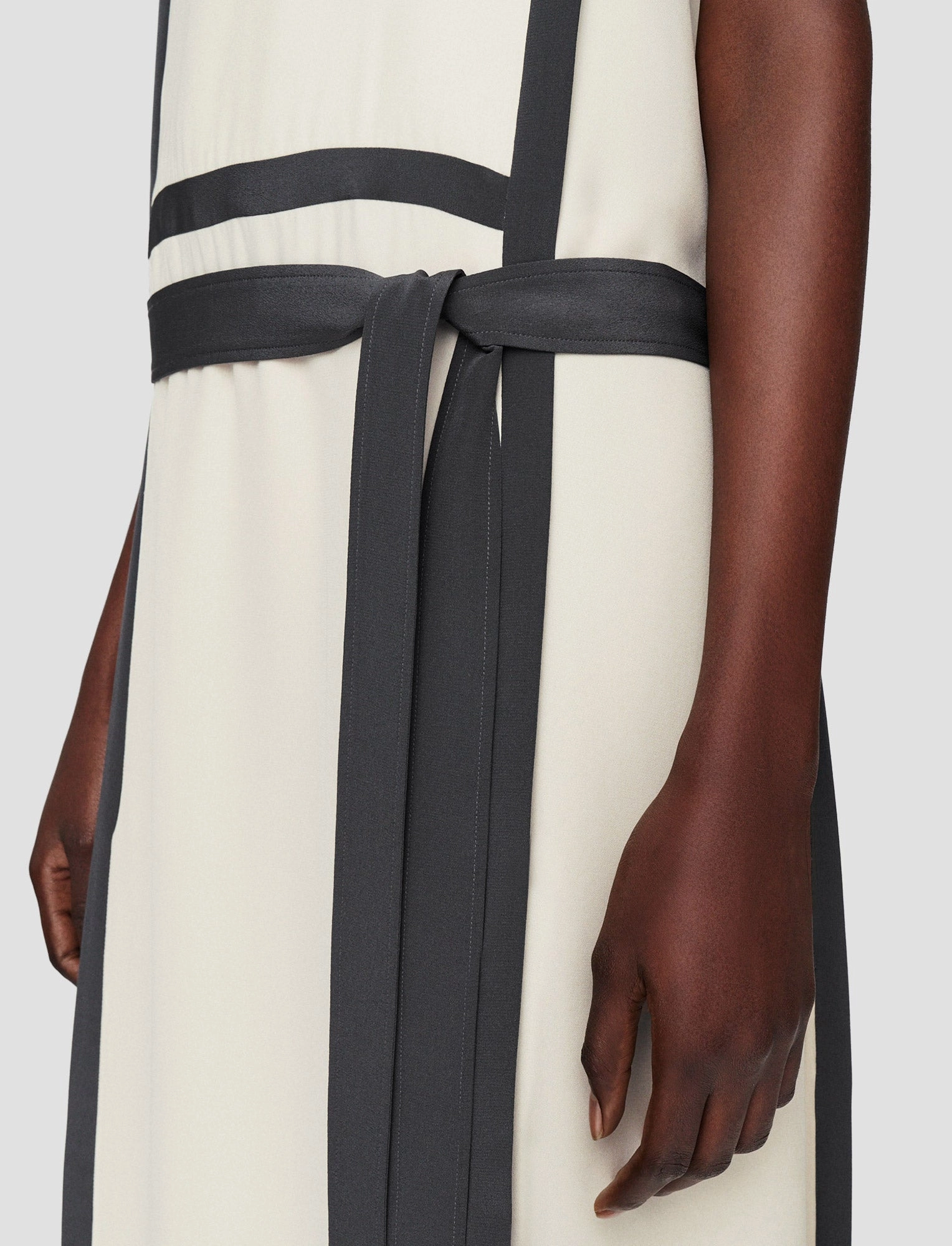 New Mood Subtle-Print Heavy Silk Crepe Animation Muguet Dress