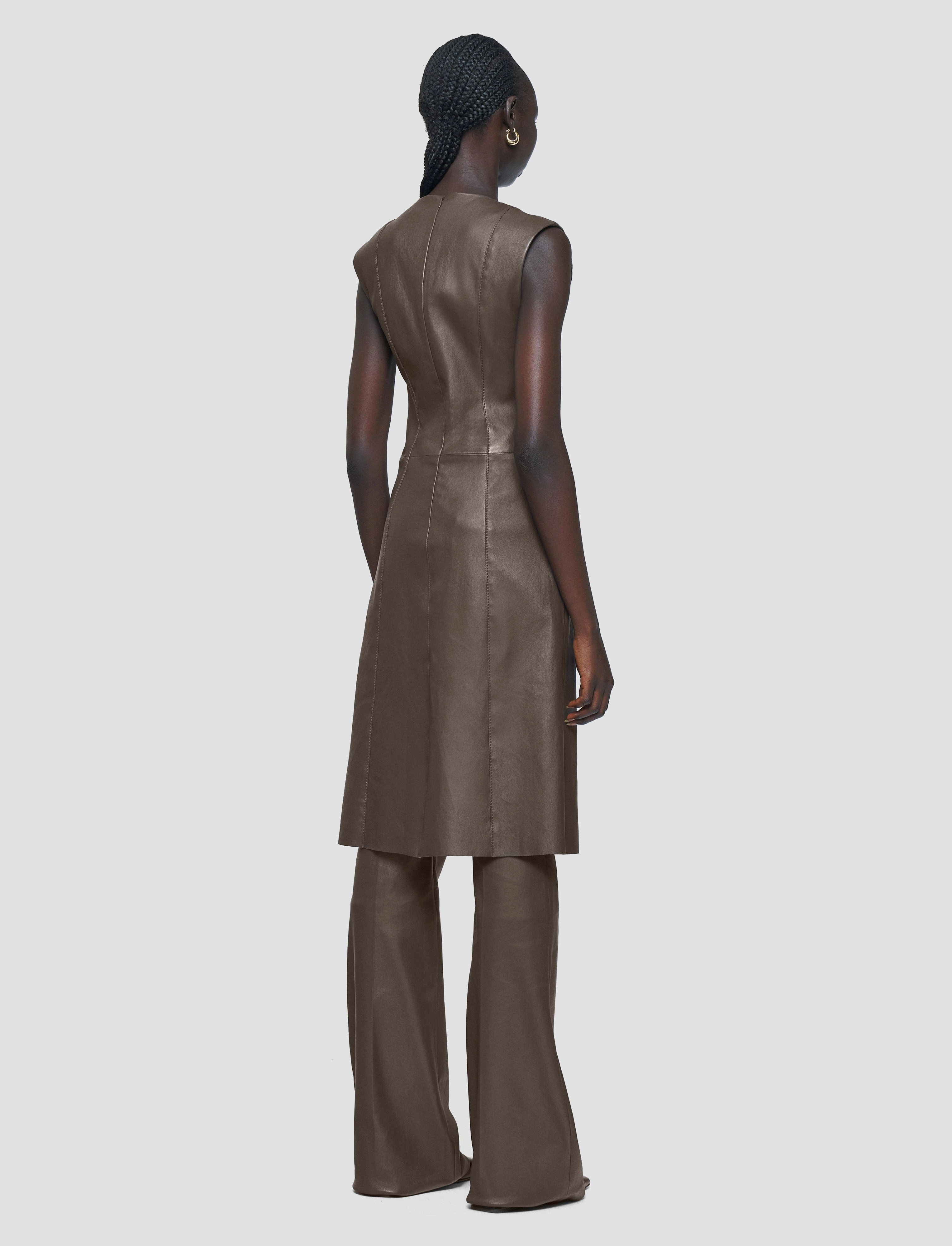 Easy Flow Balanced Tone Heidi Leather Stretch Dress