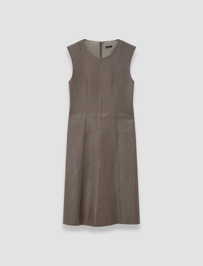 Neat Finish Retro Detail Heidi Leather Stretch Dress