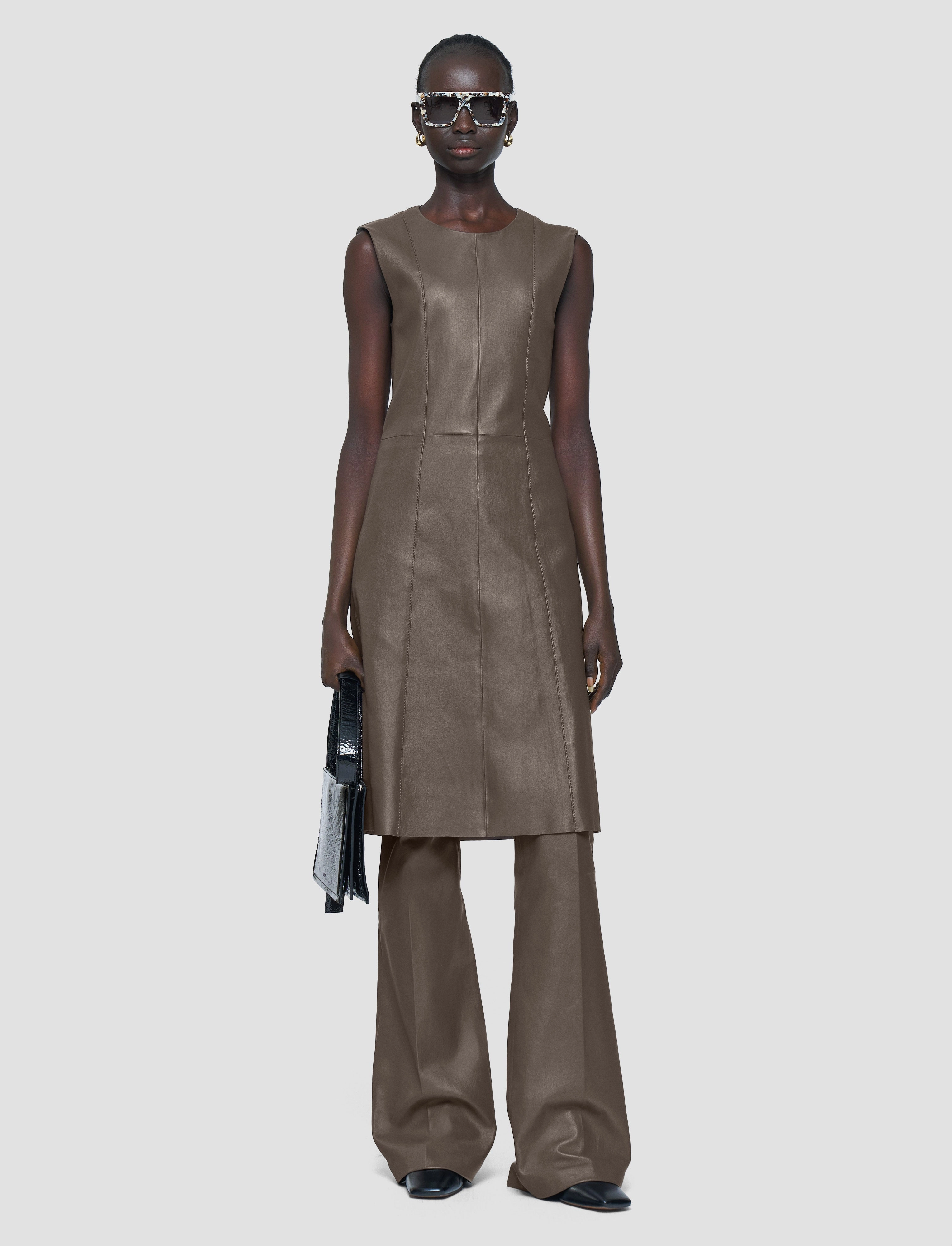 Heidi Leather Stretch Dress Beach Walk Smart Detail