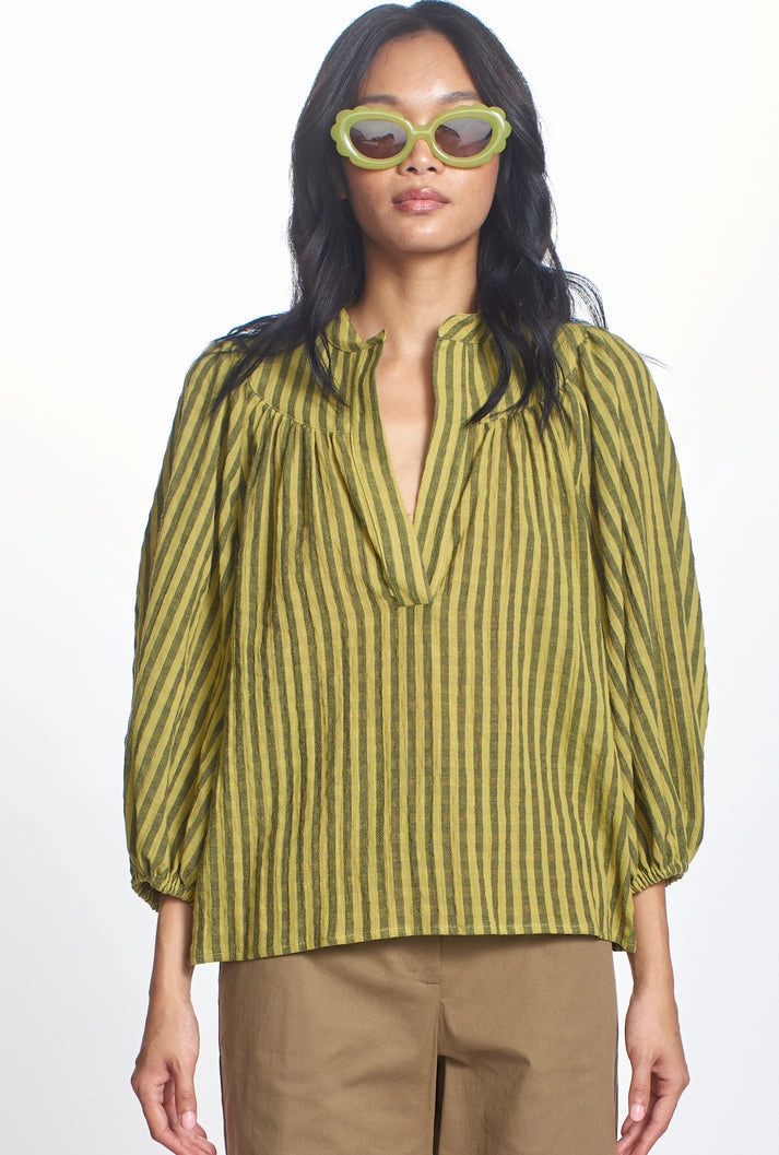 CORINNE TOP High Neck Design Airflow Mesh Insert