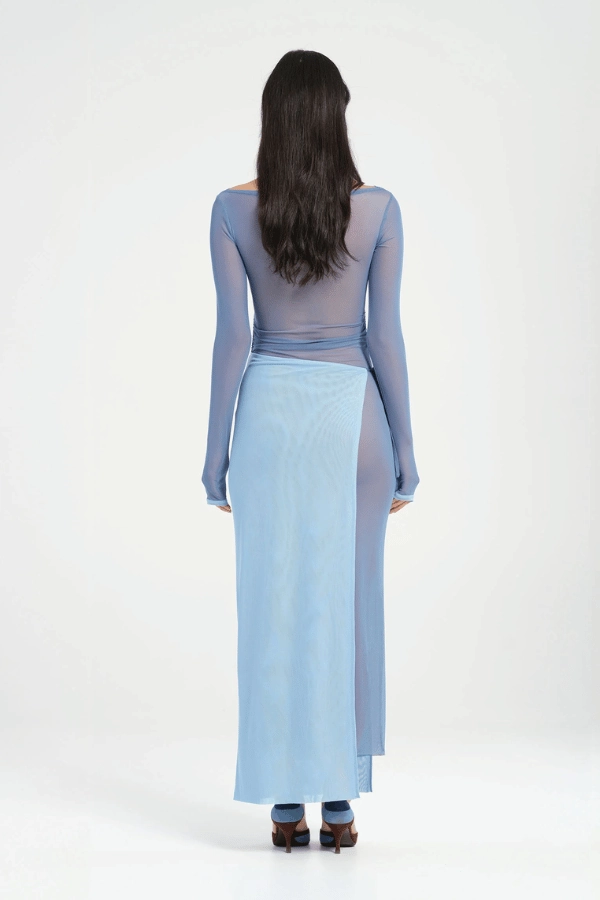 Hendrix Maxi Dress Ocean Subtle tone