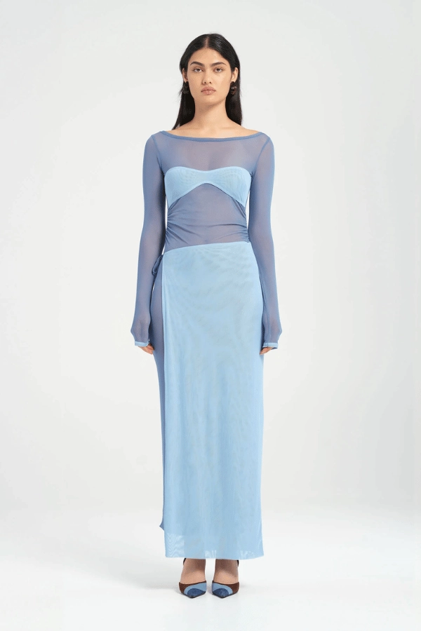 Hendrix Maxi Dress Ocean Chilly Comfort Wear