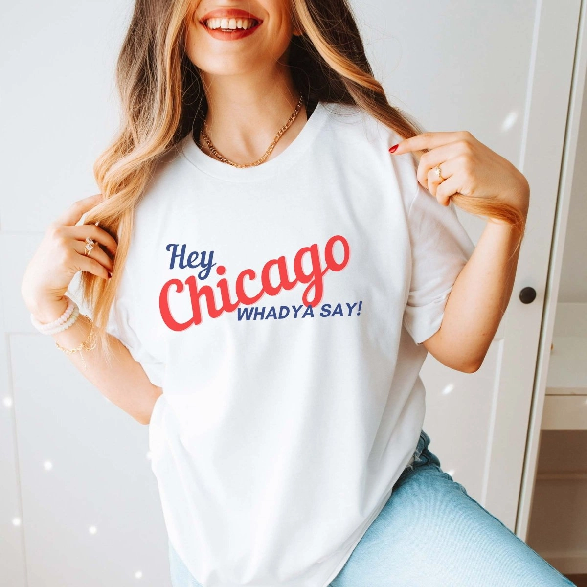 HEY CHICAGO WHADYA SAY TEE StretchComfortDesign