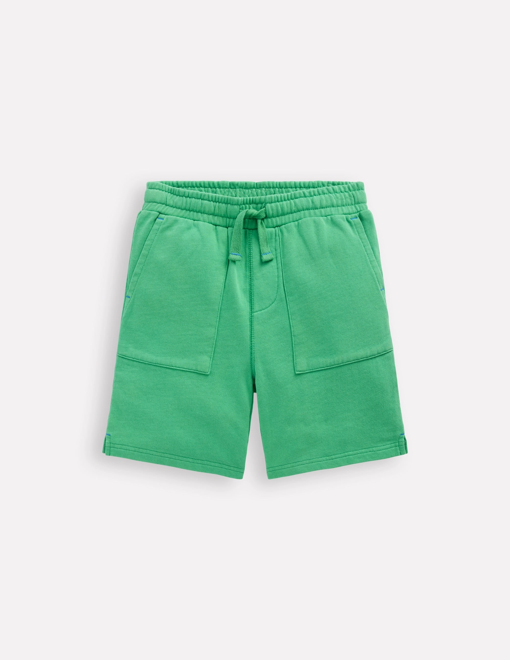 Sporty Performance Garment Dye Shorts-Green Spruce