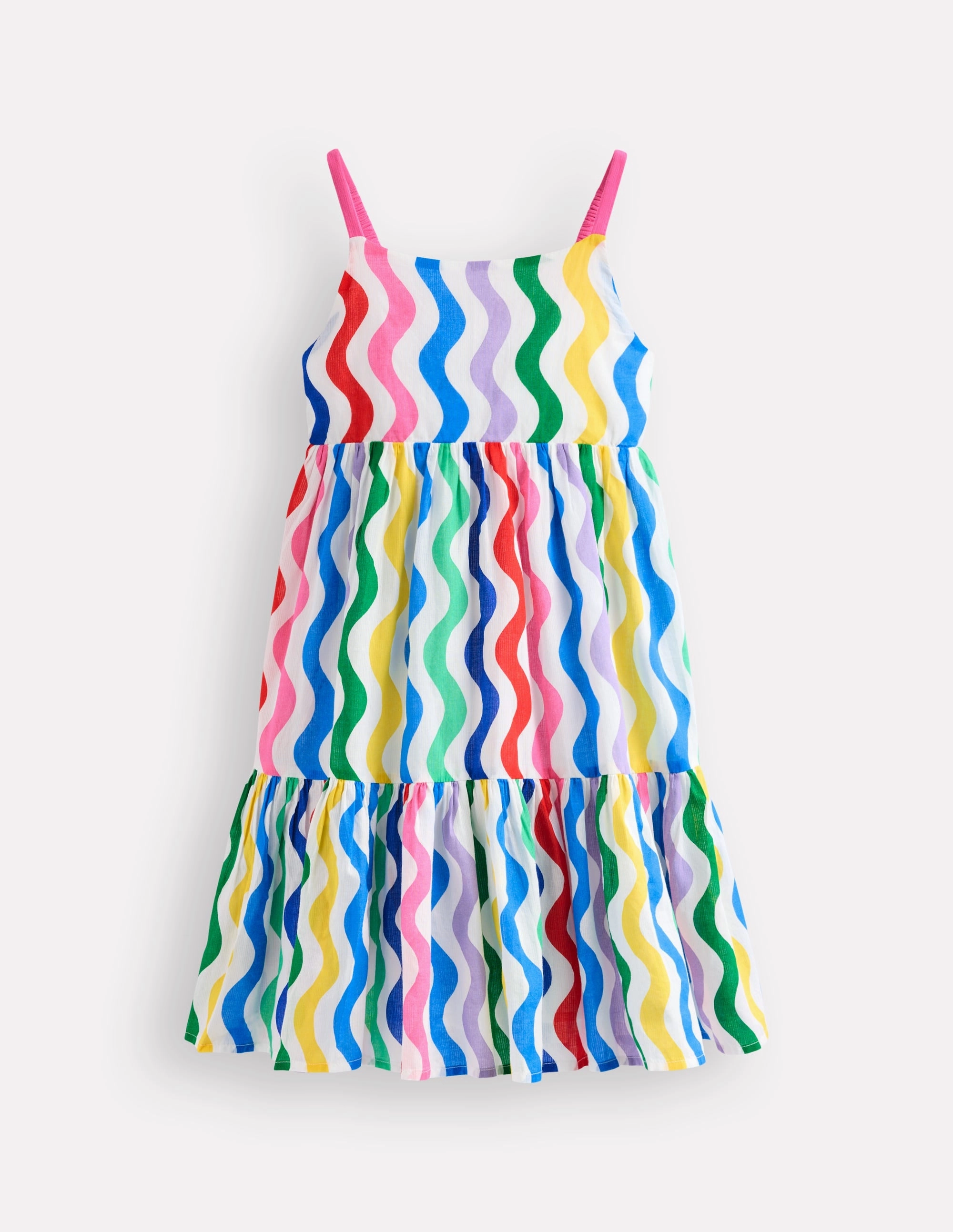 Joyful Look Aurelia Tiered Twirly Dress-Multi Wave