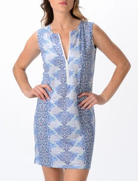 Elegant Touch Vibrant Edge Scuba Dress / Lavender