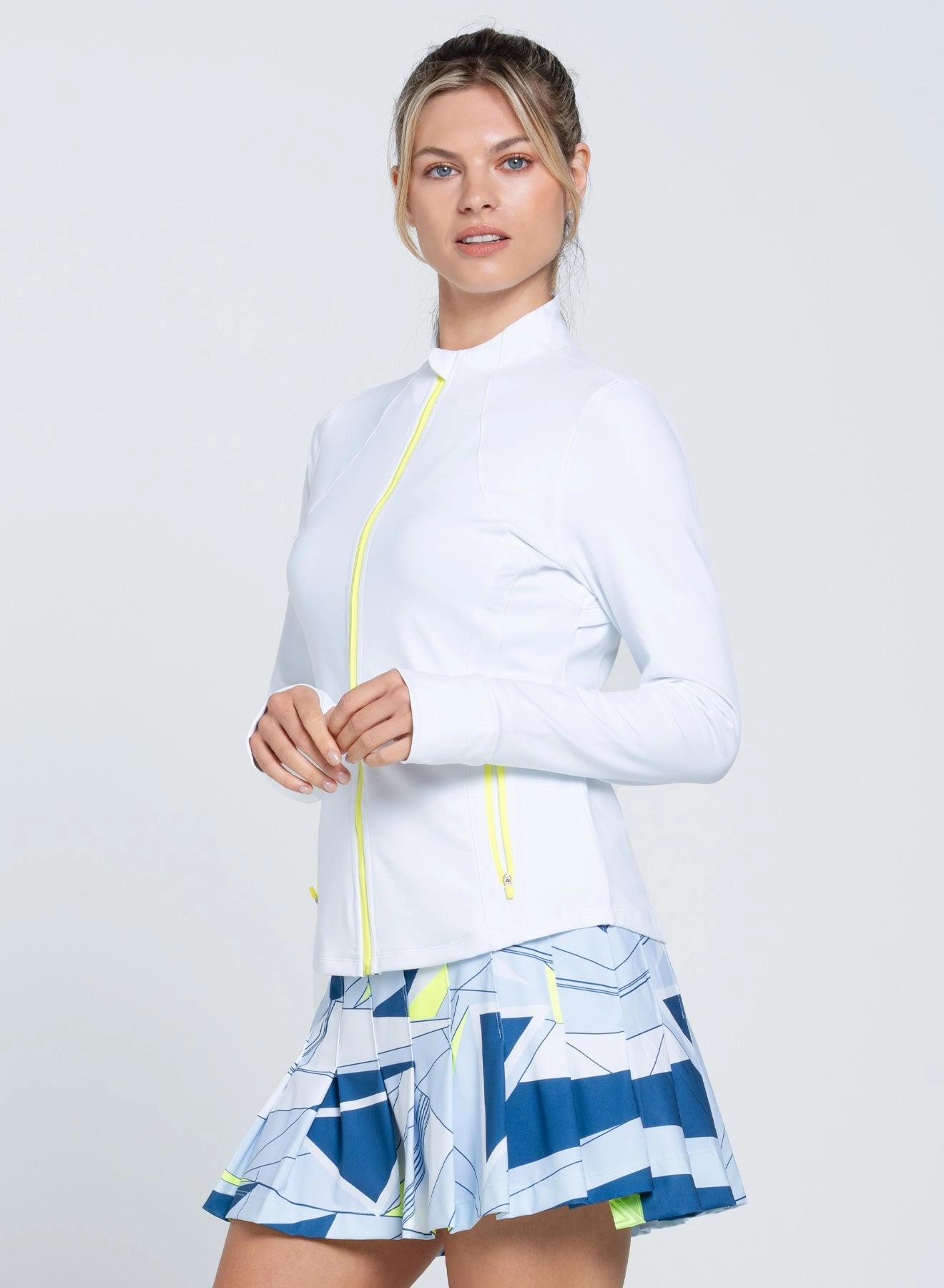 High Neck Zip Jacket FrictionResistant Trim