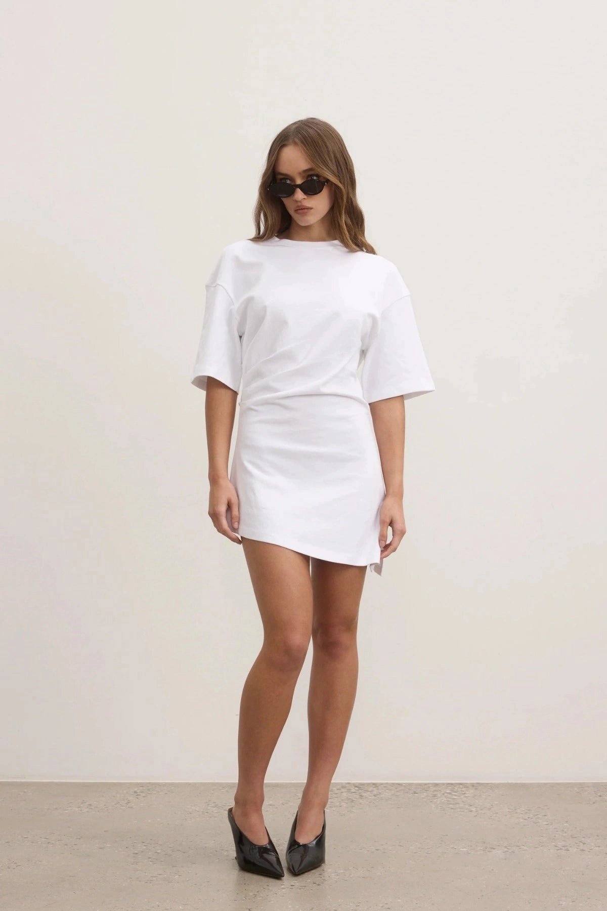 Joanna Dress White Minimal Form Coastal Chic